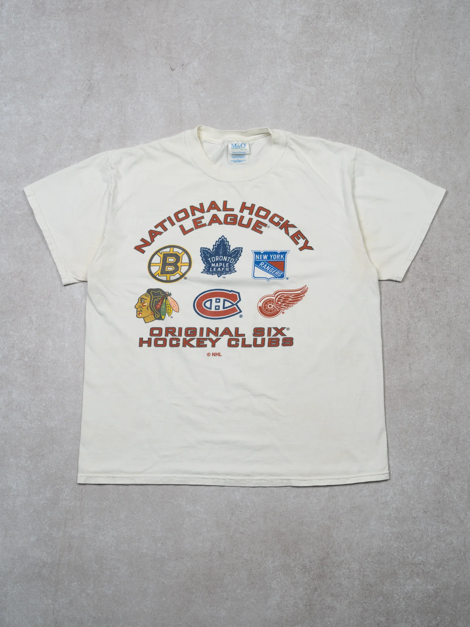 Vintage National Hockey League Original Six Hockey Club Tee (M)