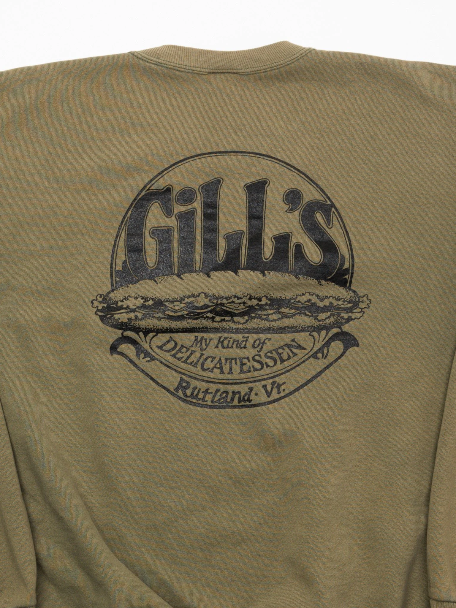 Vintage Olive Gilli's Rutlana Crewneck (XL) - Image 4