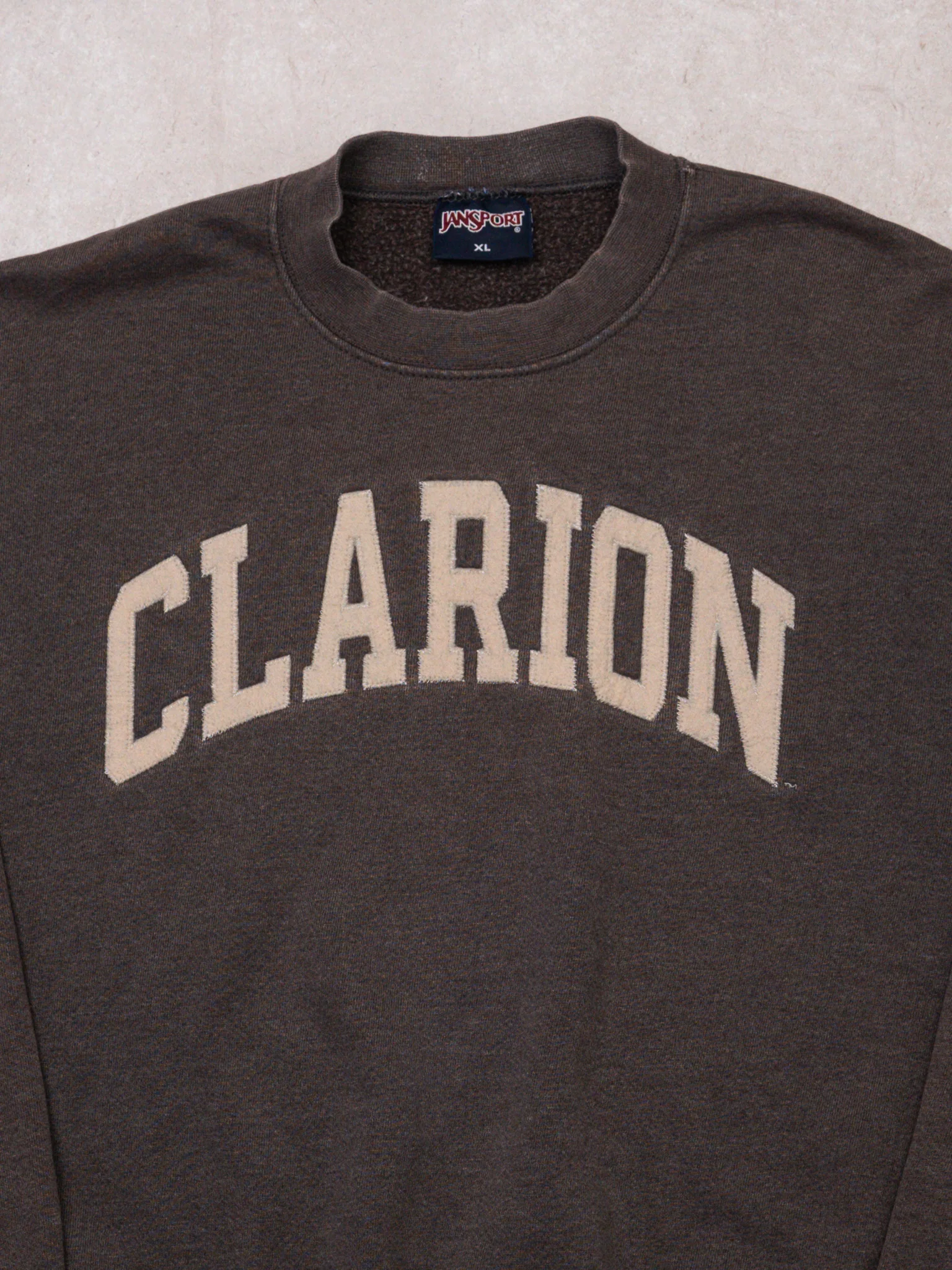 Vintage Plum Brown Clarion x Jansport Crewneck (XL) - Image 2
