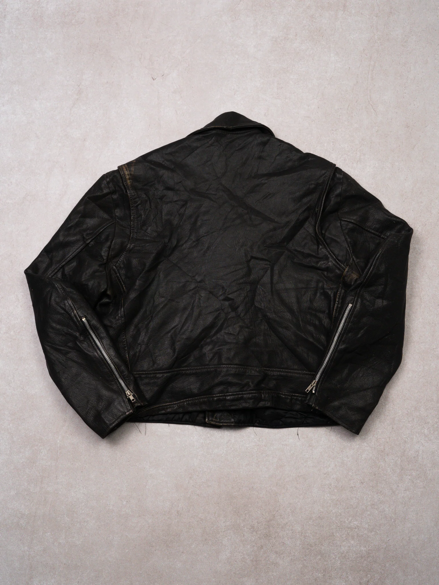 Vintage Rare 1970s Excelled Leather Biker Jacket (M) - Image 3