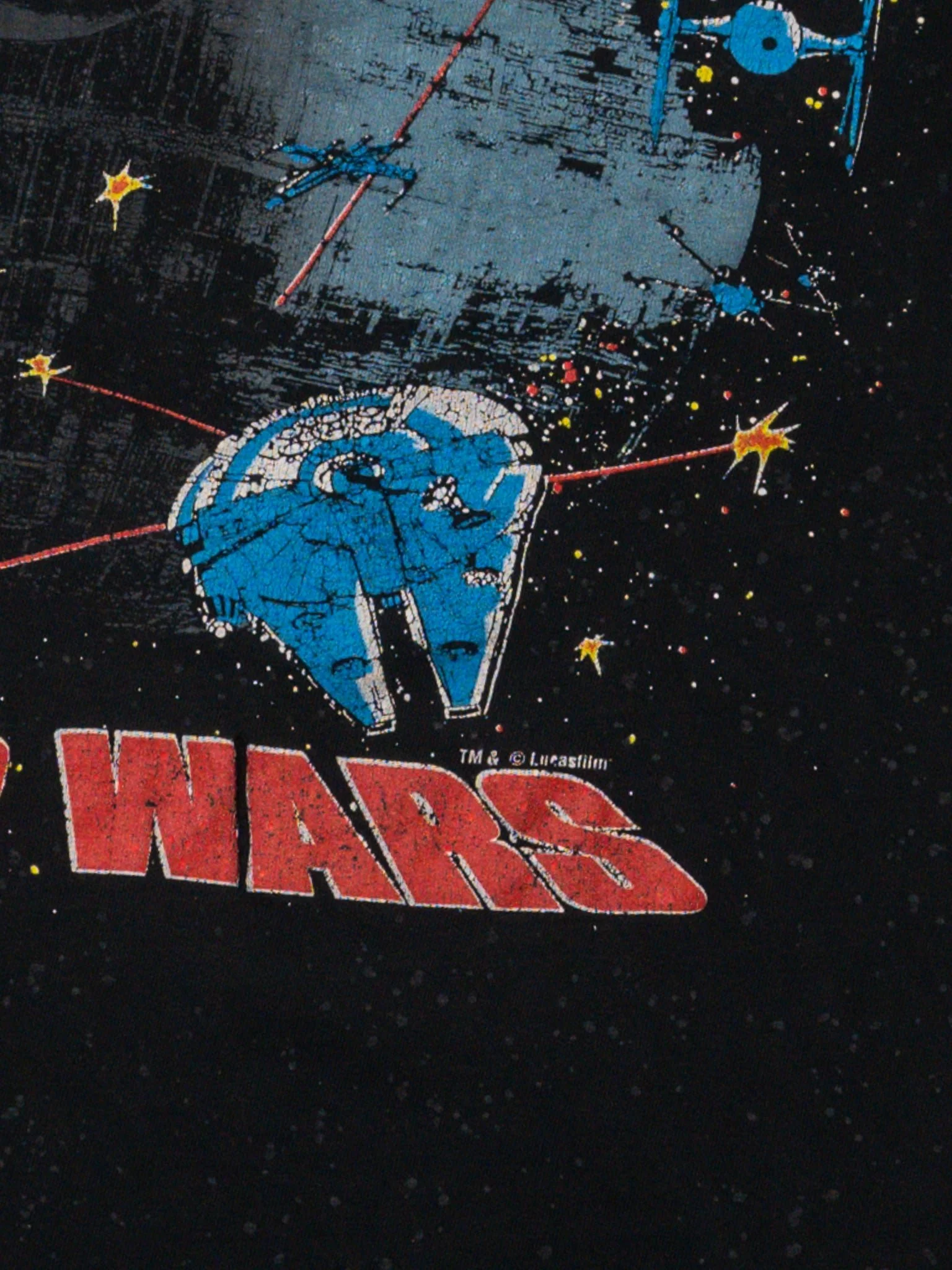 VIntage RARE 80s Stars Wars Lucas Films Space Ship Tee (M) - Image 2