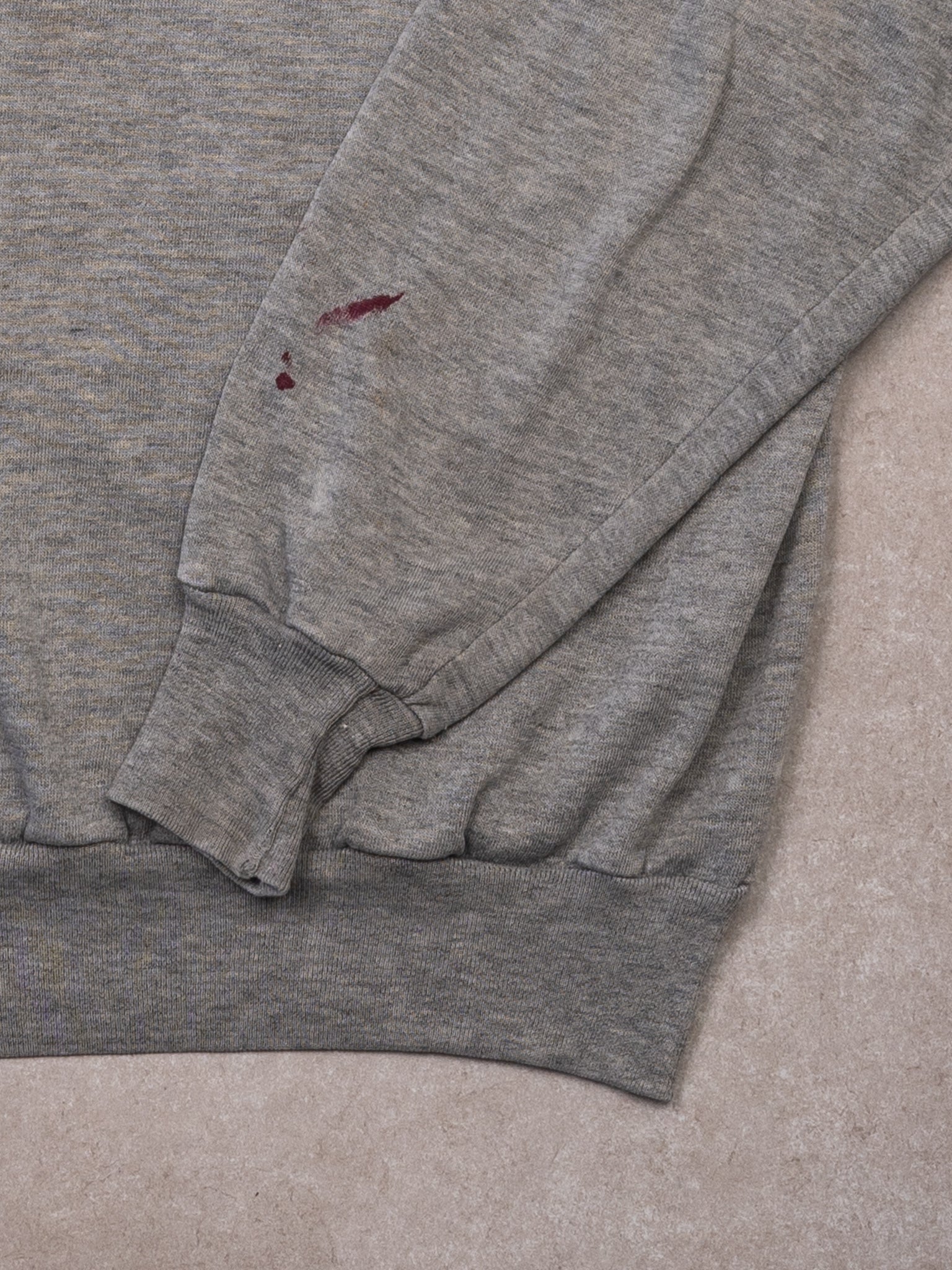 Vintage Rugged 1980s Grey + Blue Penn State Football Crewneck (L) - Image 3