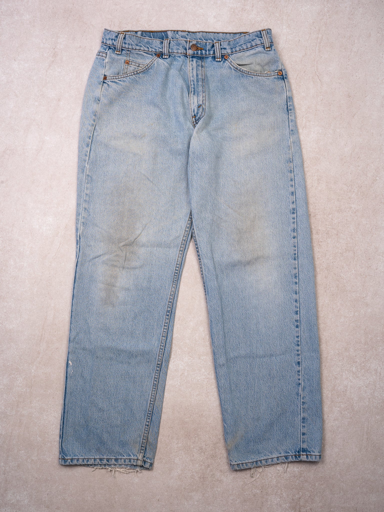 Vintage Rugged Light Blue 665 Levi Jeans (32 x 31)