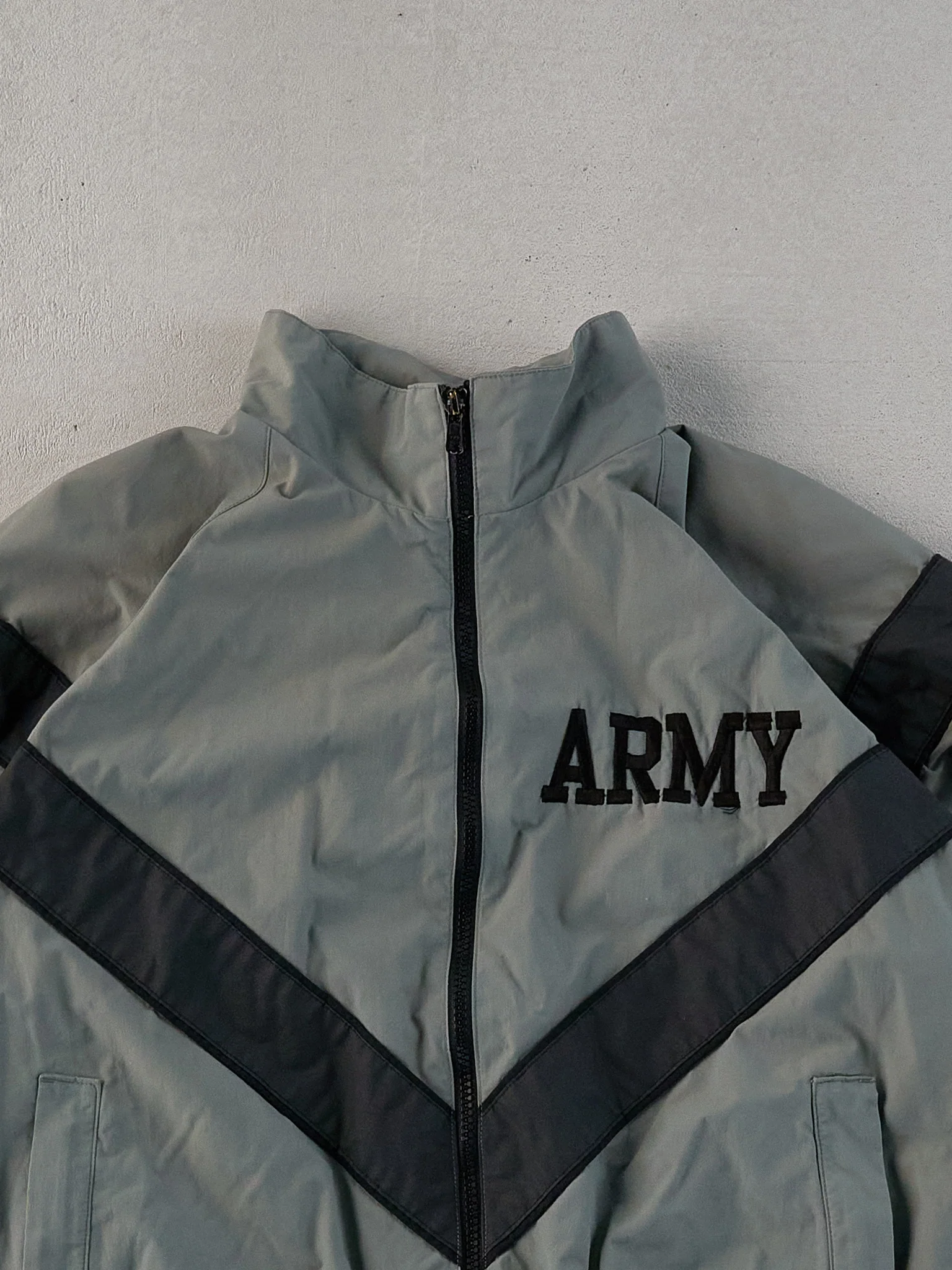 Vintage Sage Reflective Army Windbreaker (M) - Image 2