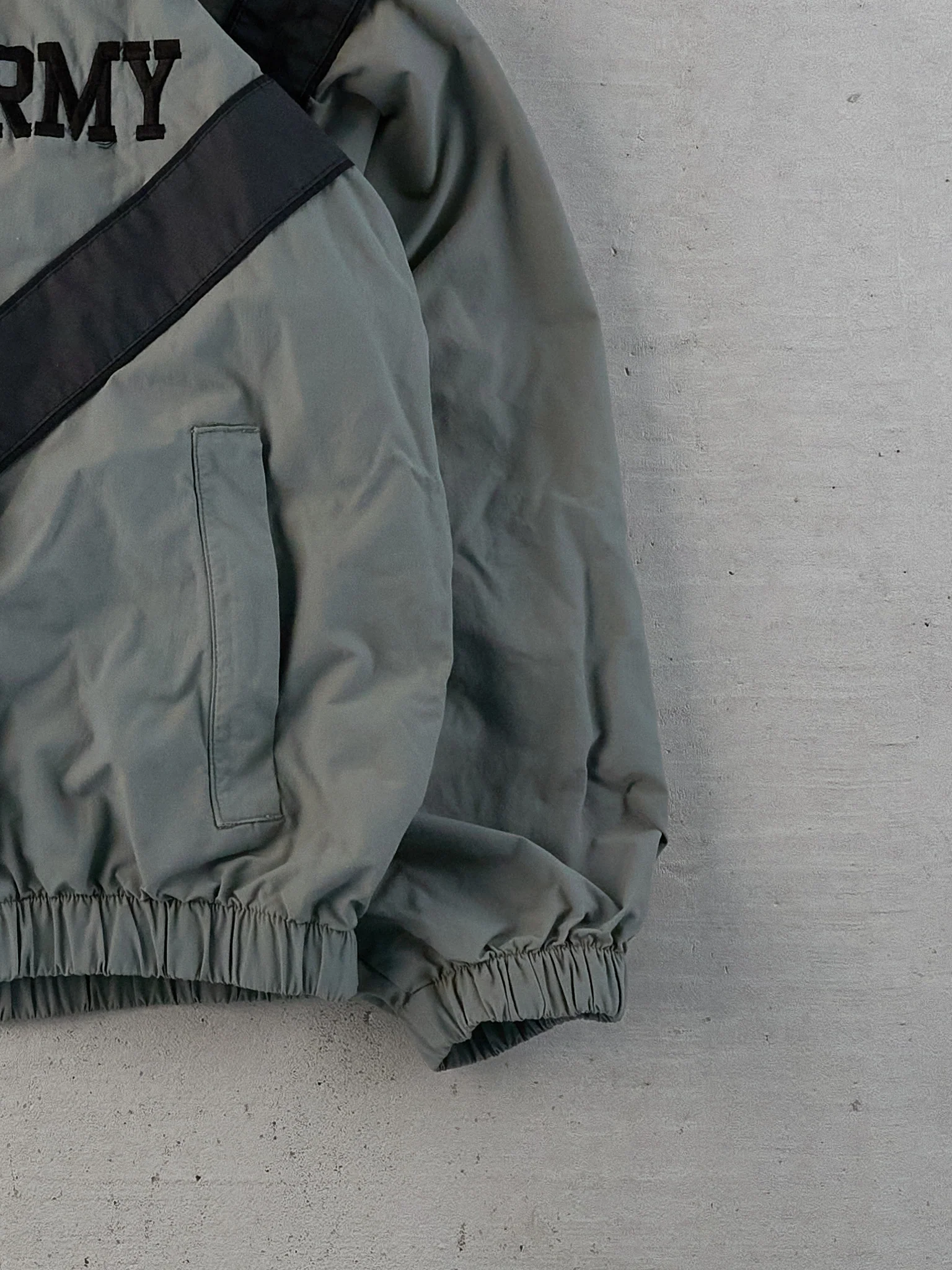 Vintage Sage Reflective Army Windbreaker (M) - Image 3