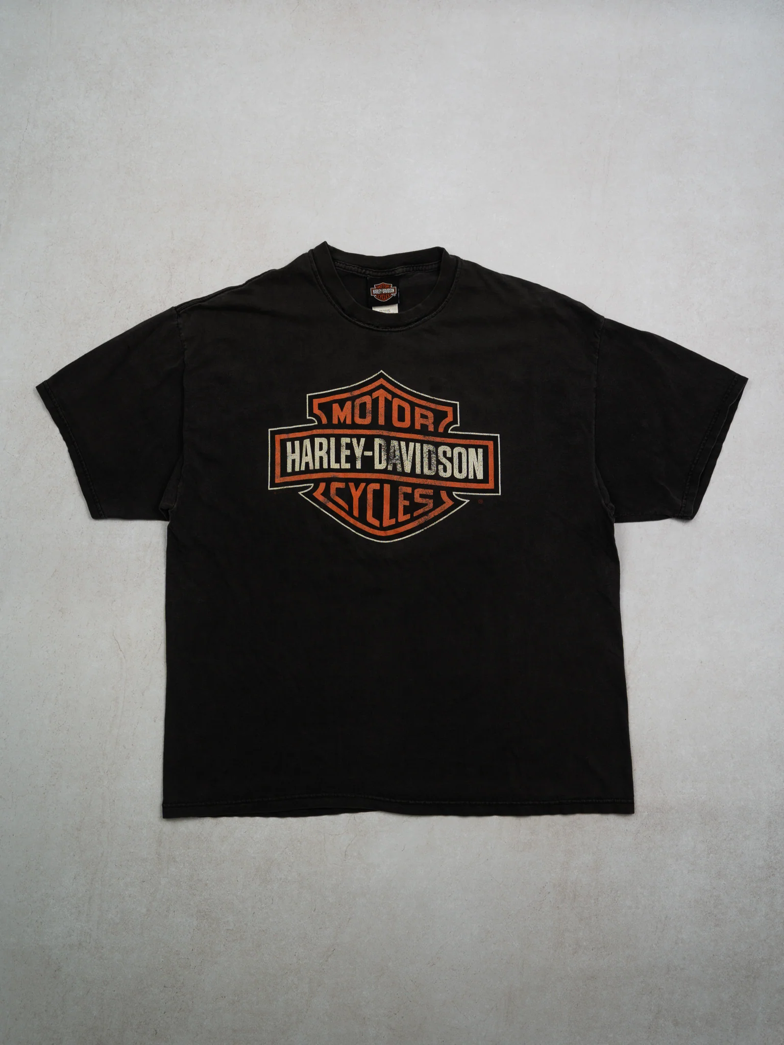 Vintage Washed Black Harley Davidson Anchorage Alaska Tee (L) - Image 3