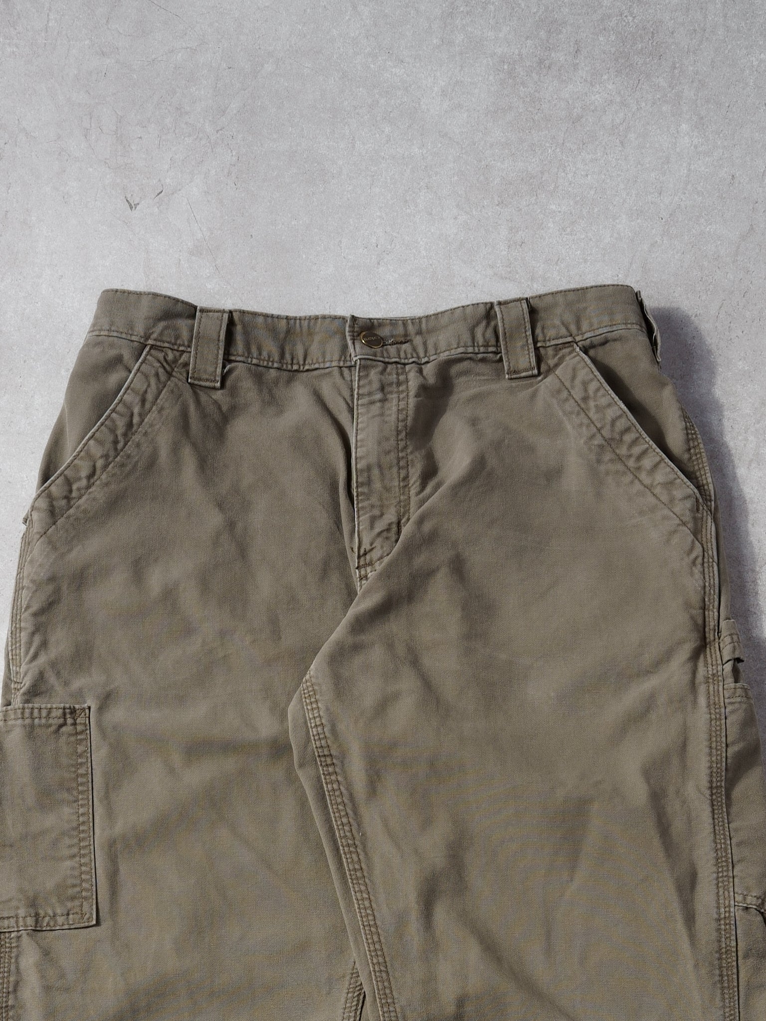 Vintage Washed Brown Carhartt Carpenter Pants (30x30) - Image 3