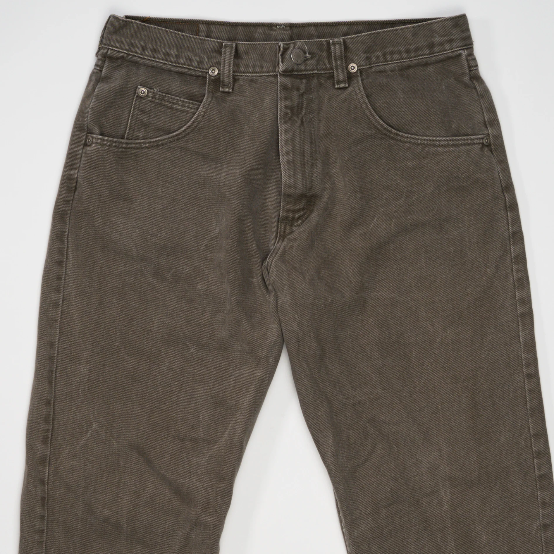 Vintage Washed Brown Wrangler Jeans (32 x 30) - Image 2