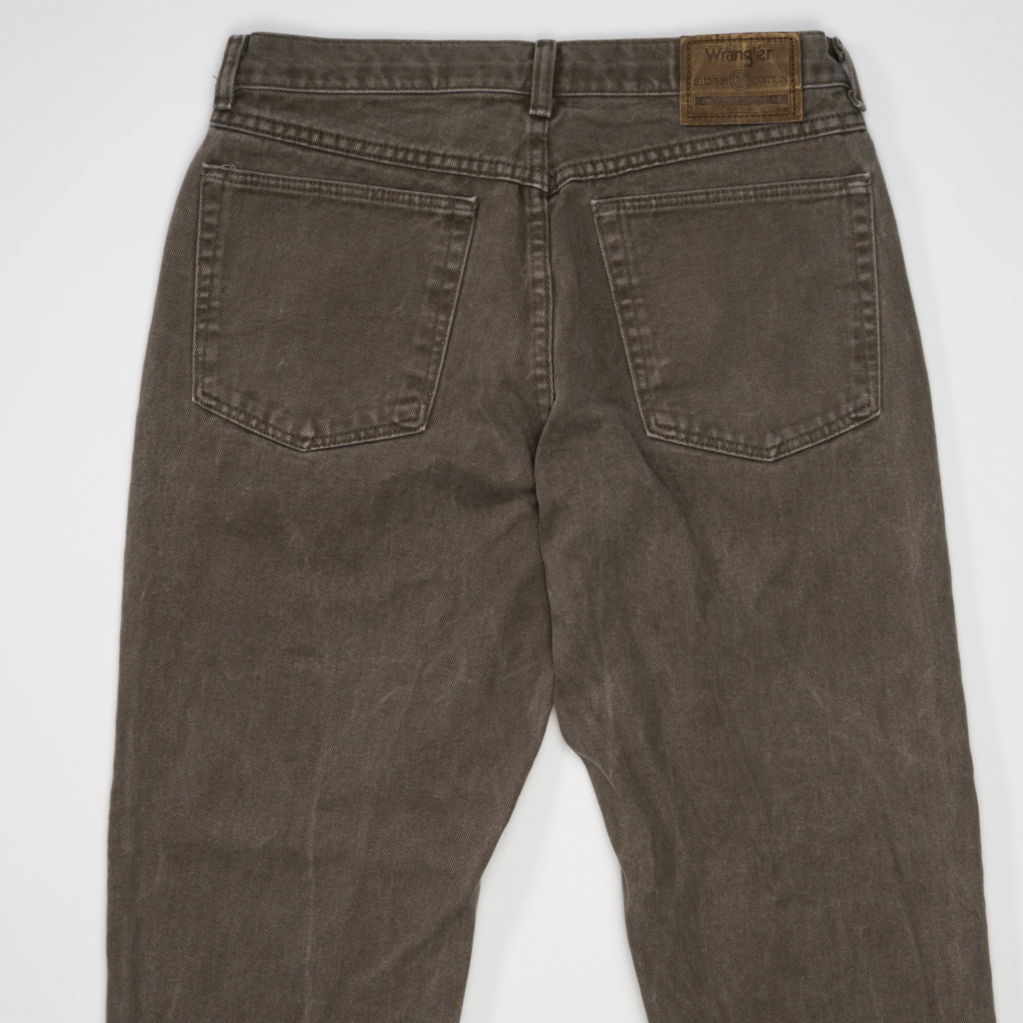 Vintage Washed Brown Wrangler Jeans (32 x 30) - Image 4