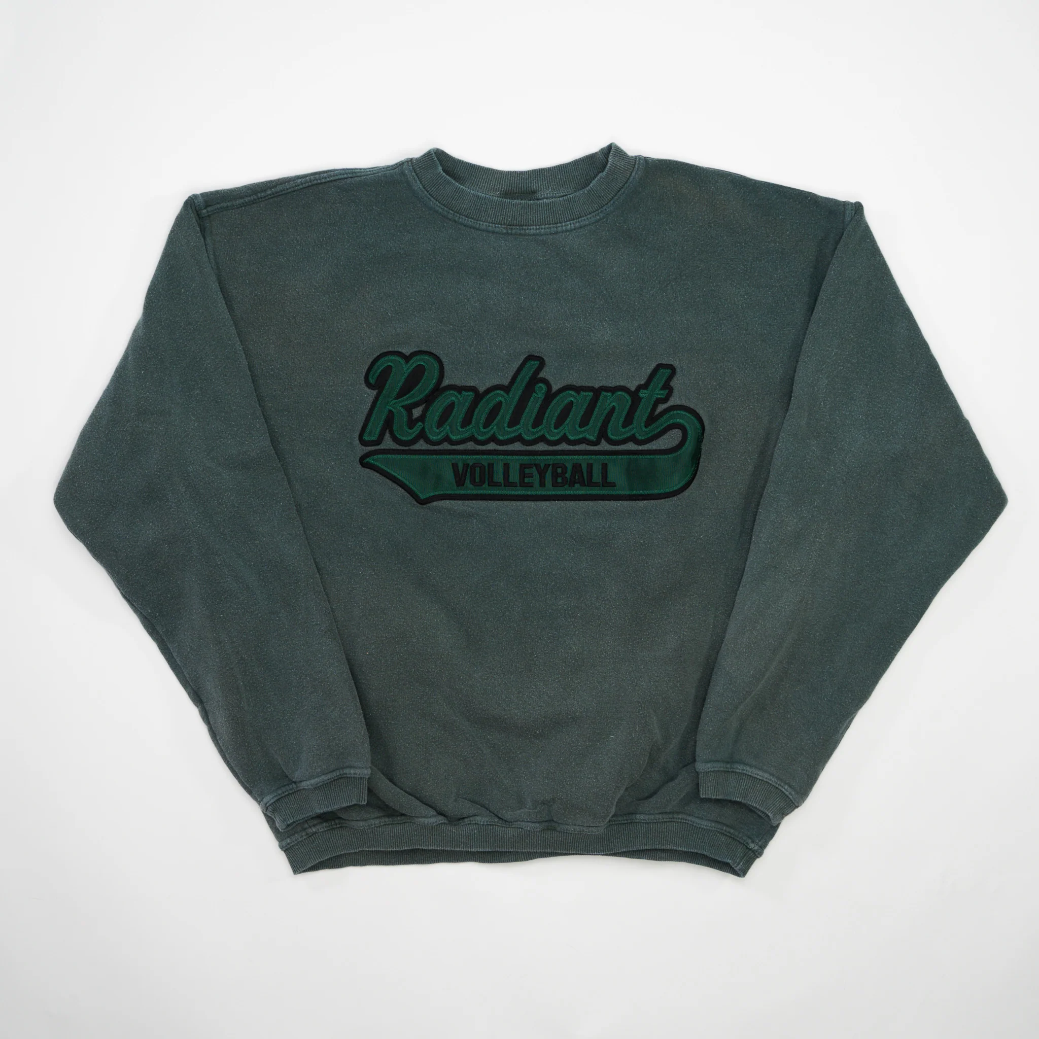 Vintage Washed Green Radiant Volleyball Crewneck (M/L)
