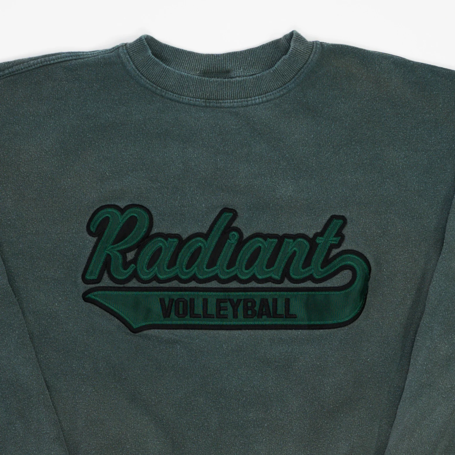 Vintage Washed Green Radiant Volleyball Crewneck (M/L) - Image 2