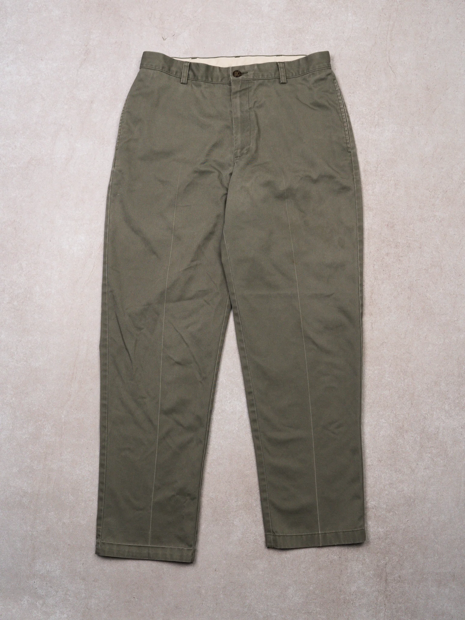 Vintage Washed Moss Green LL Bean Pants (32 x 30)