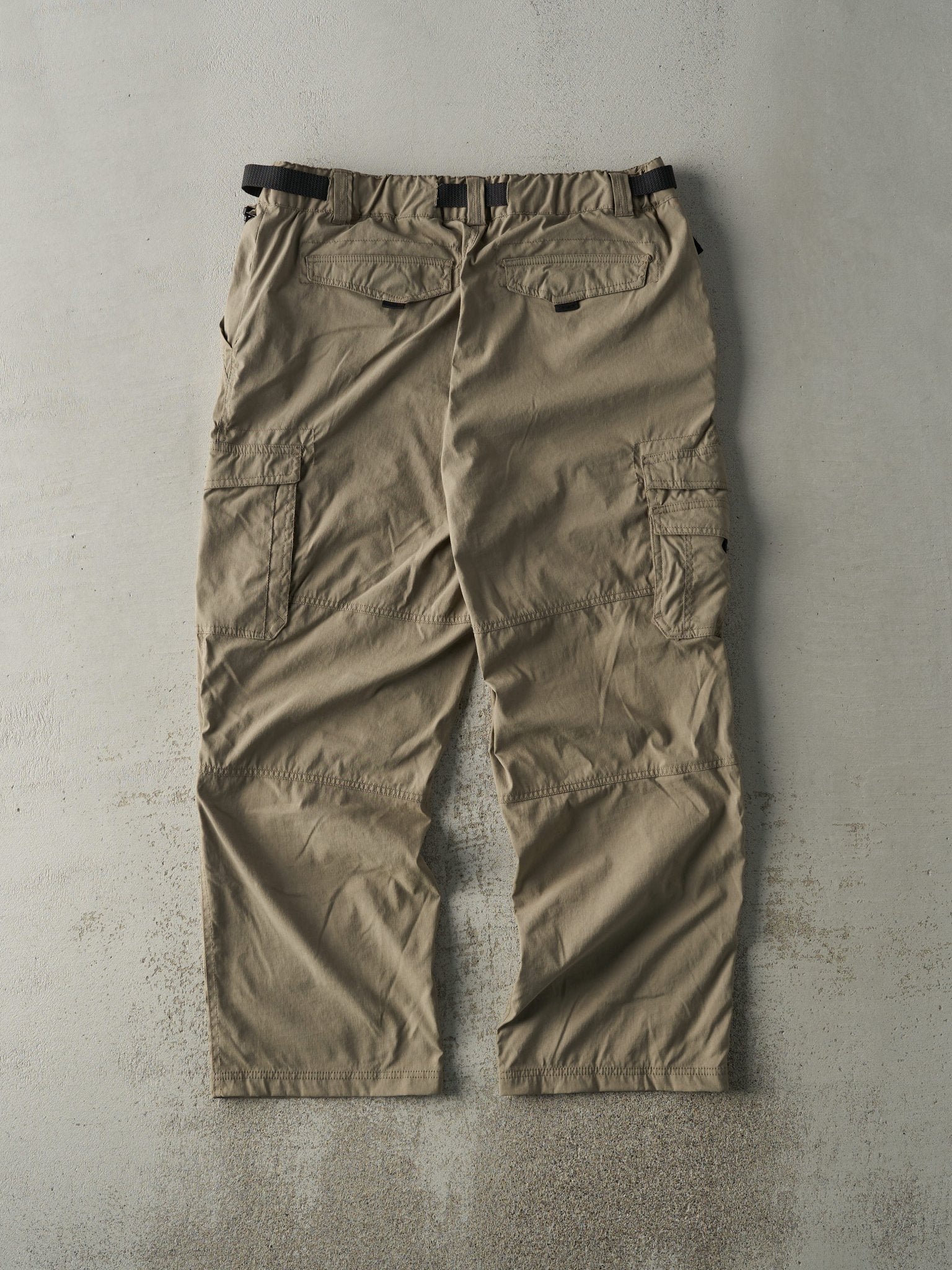 Vintage Y2K Beige BC Clothing Cargo Utility Pants (36x30) - Image 2
