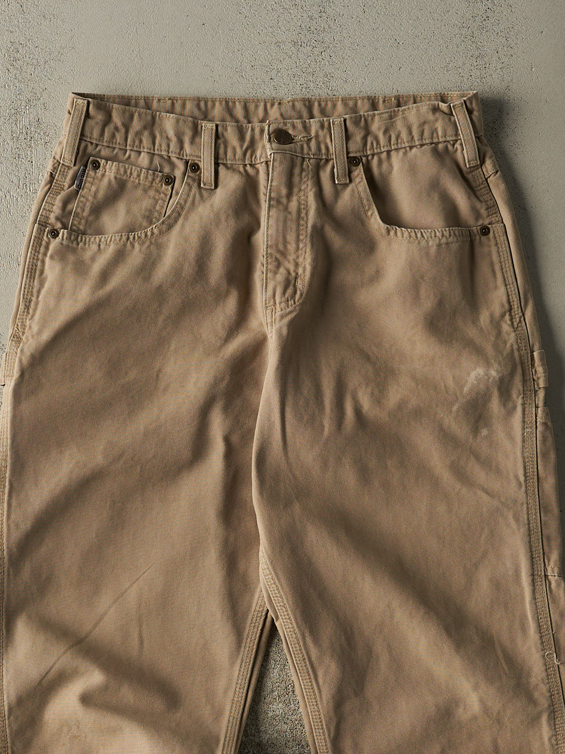 Vintage Y2K Beige Carhartt Carpenter Pants (30x31) - Image 3