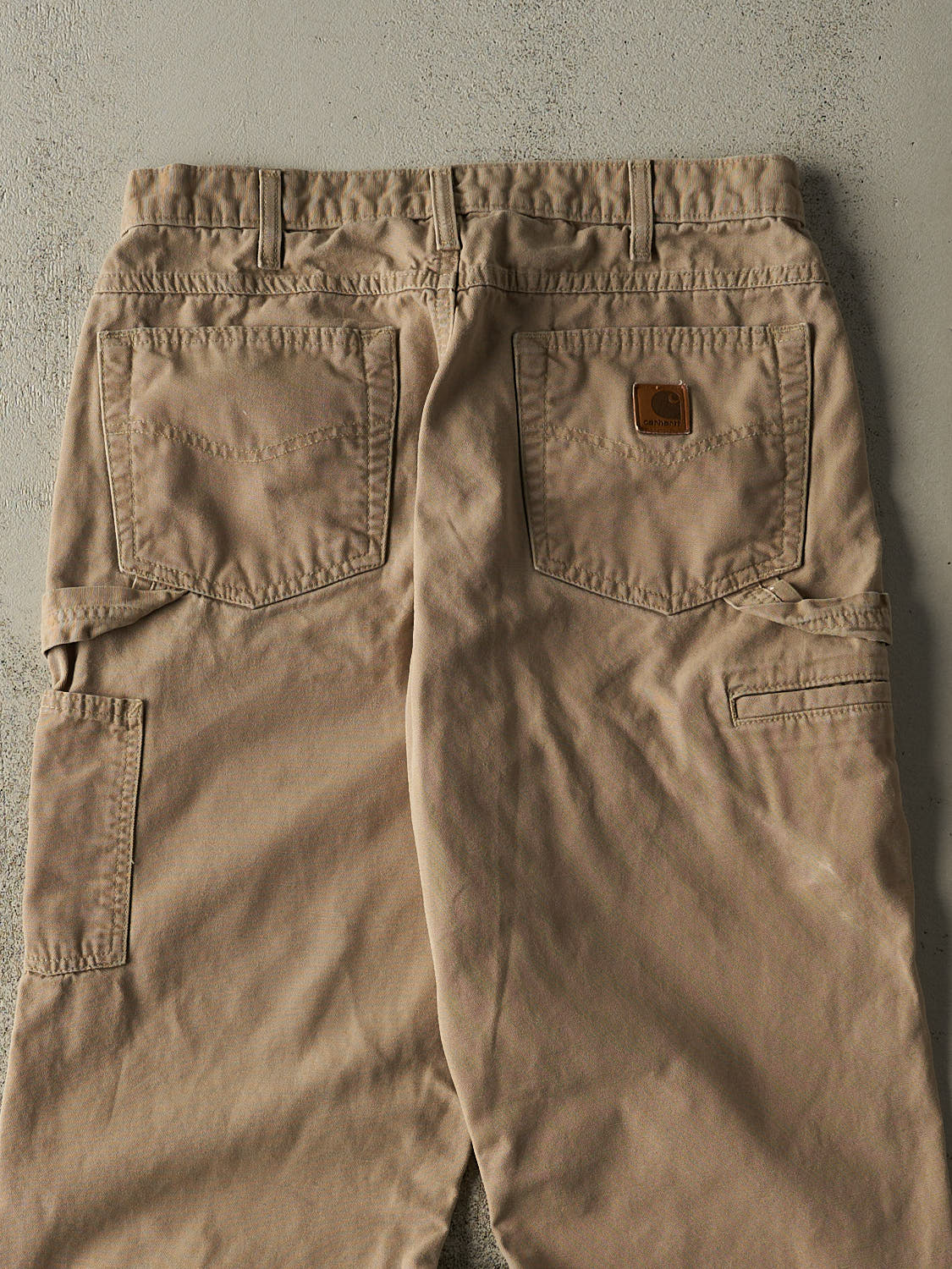 Vintage Y2K Beige Carhartt Carpenter Pants (30x31) - Image 4