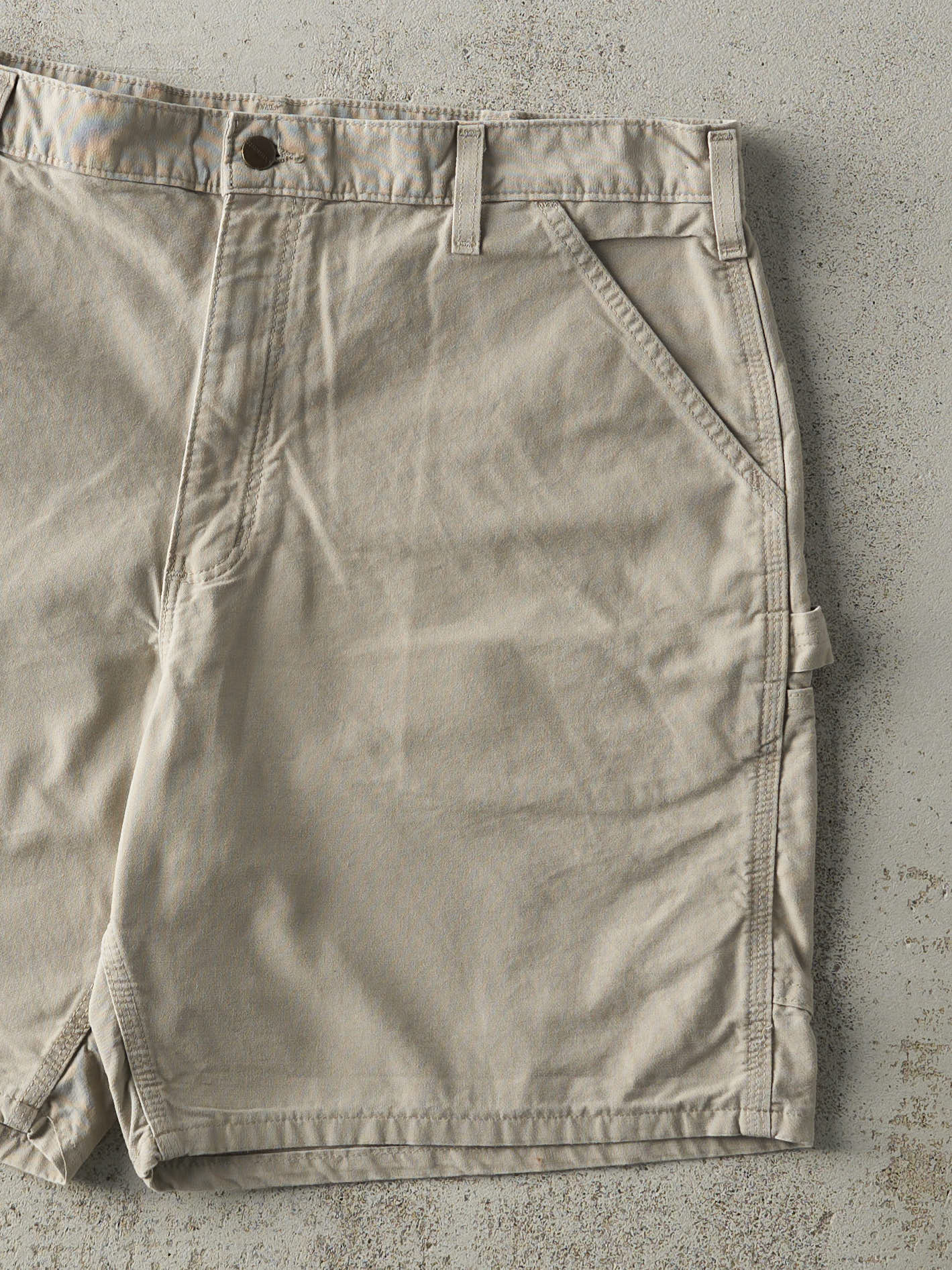 Vintage Y2K Beige Carhartt Lightweight Carpenter Shorts (38x8) - Image 3