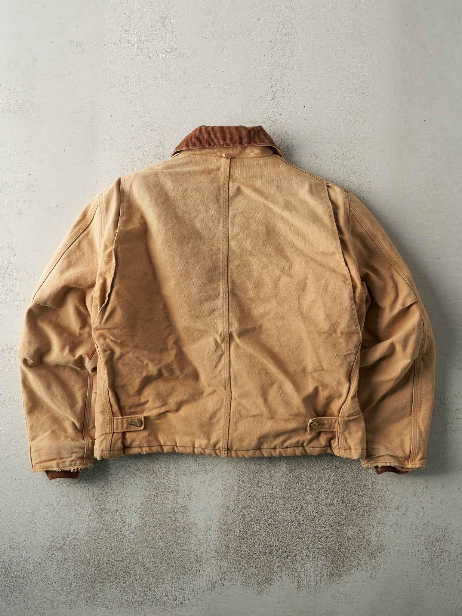 Vintage Y2K Beige Carhartt L Pocket Workwear Jacket (L) - Image 3