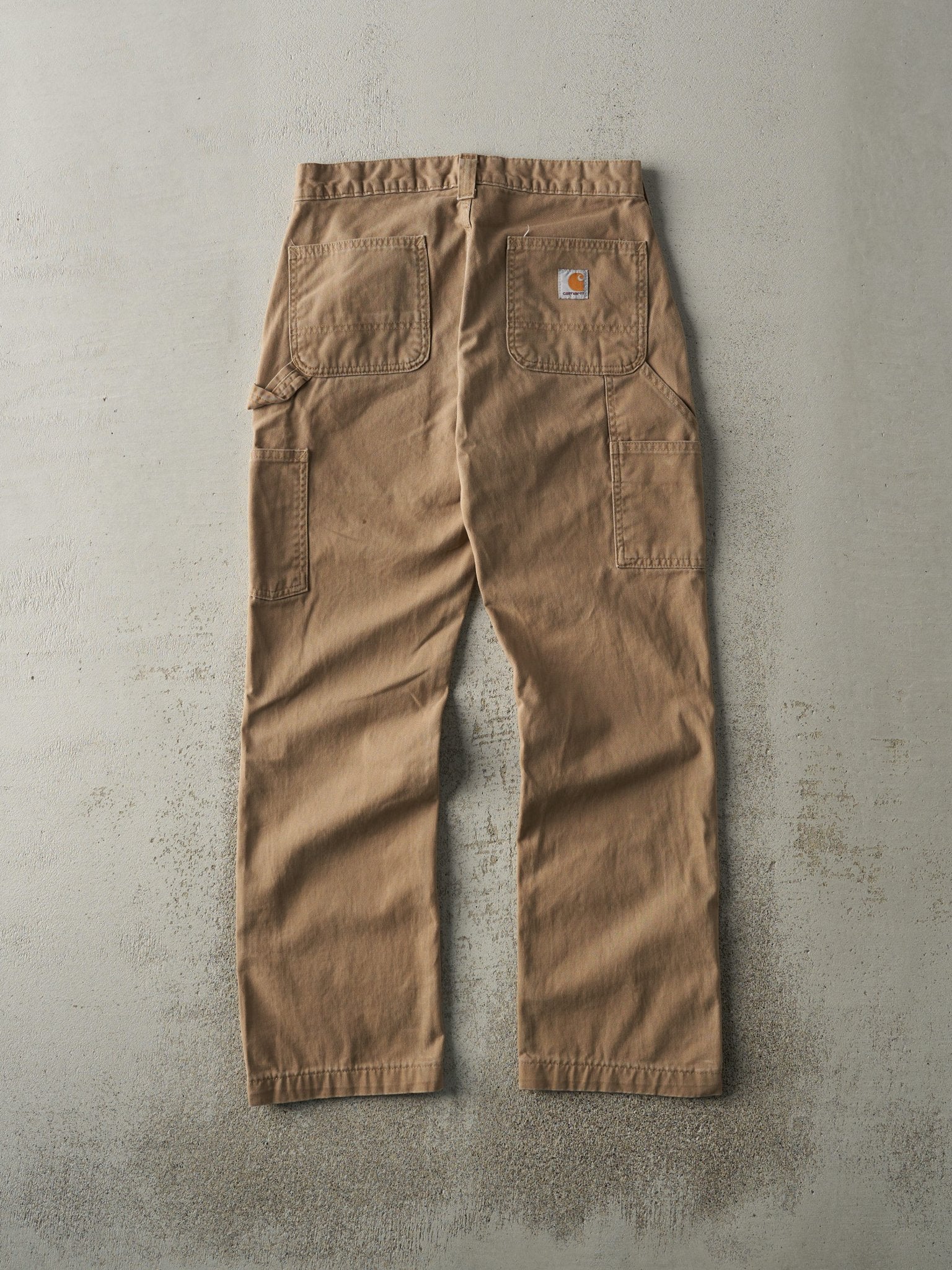 Vintage Y2K Beige Carhartt Lightweight Carpenter Pants (30x28.5) - Image 2