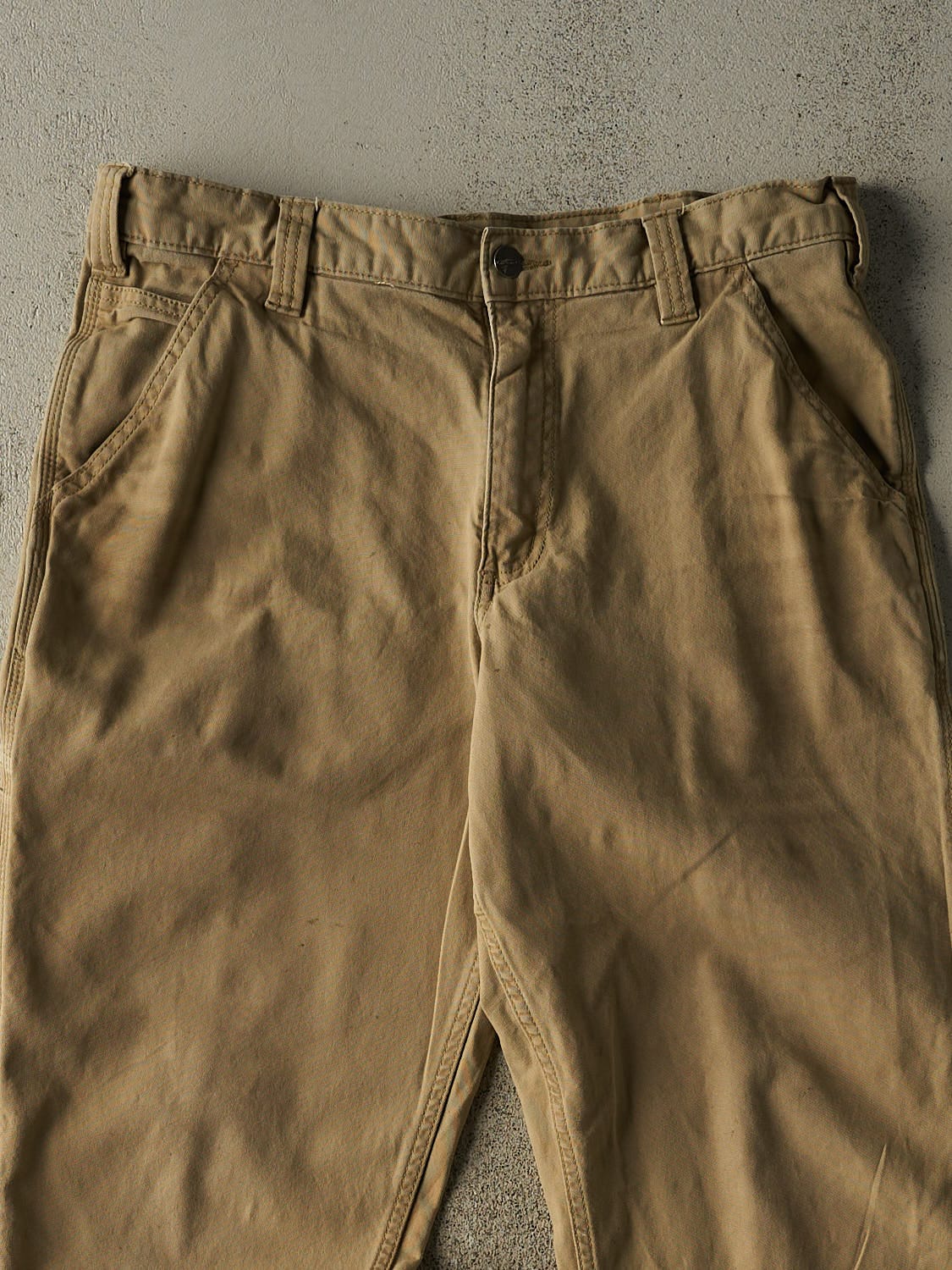 Vintage Y2K Beige Carhartt Work Pants (34x31) - Image 3