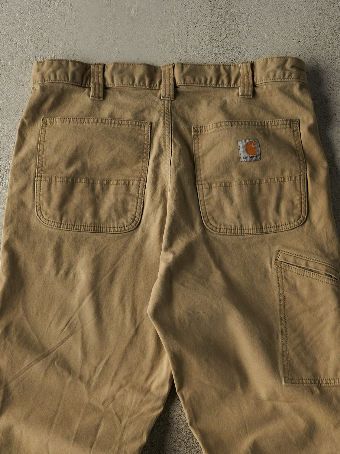 Vintage Y2K Beige Carhartt Work Pants (34x31) - Image 4