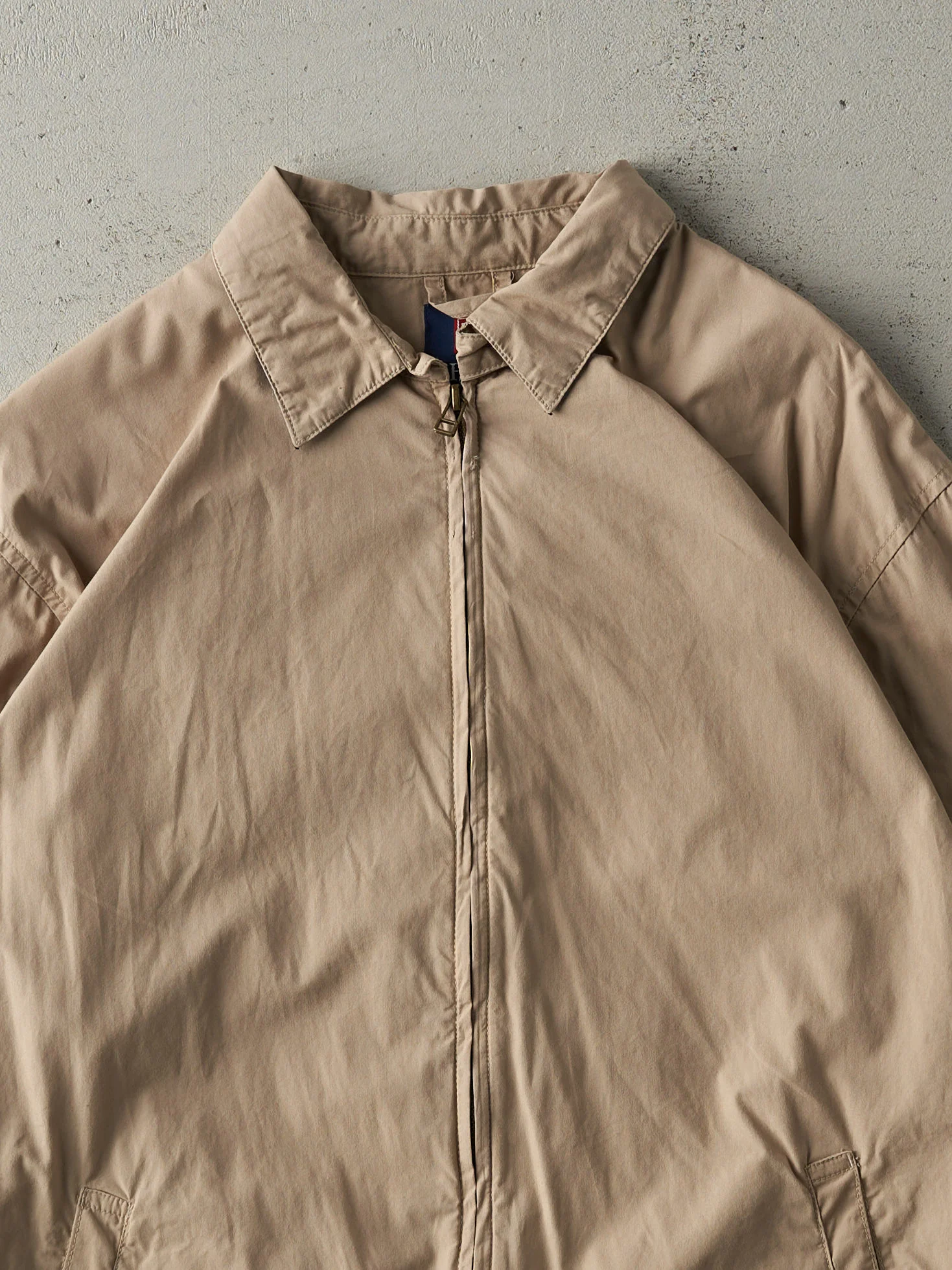 Vintage Y2K Beige Chaps Harrington Jacket (M) - Image 2