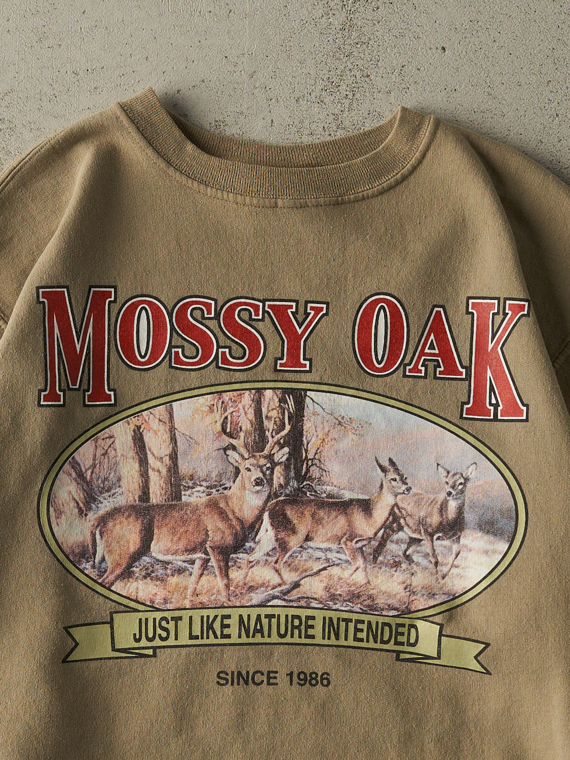 Vintage Y2K Beige Mossy Oak Crewneck (M/L) - Image 2