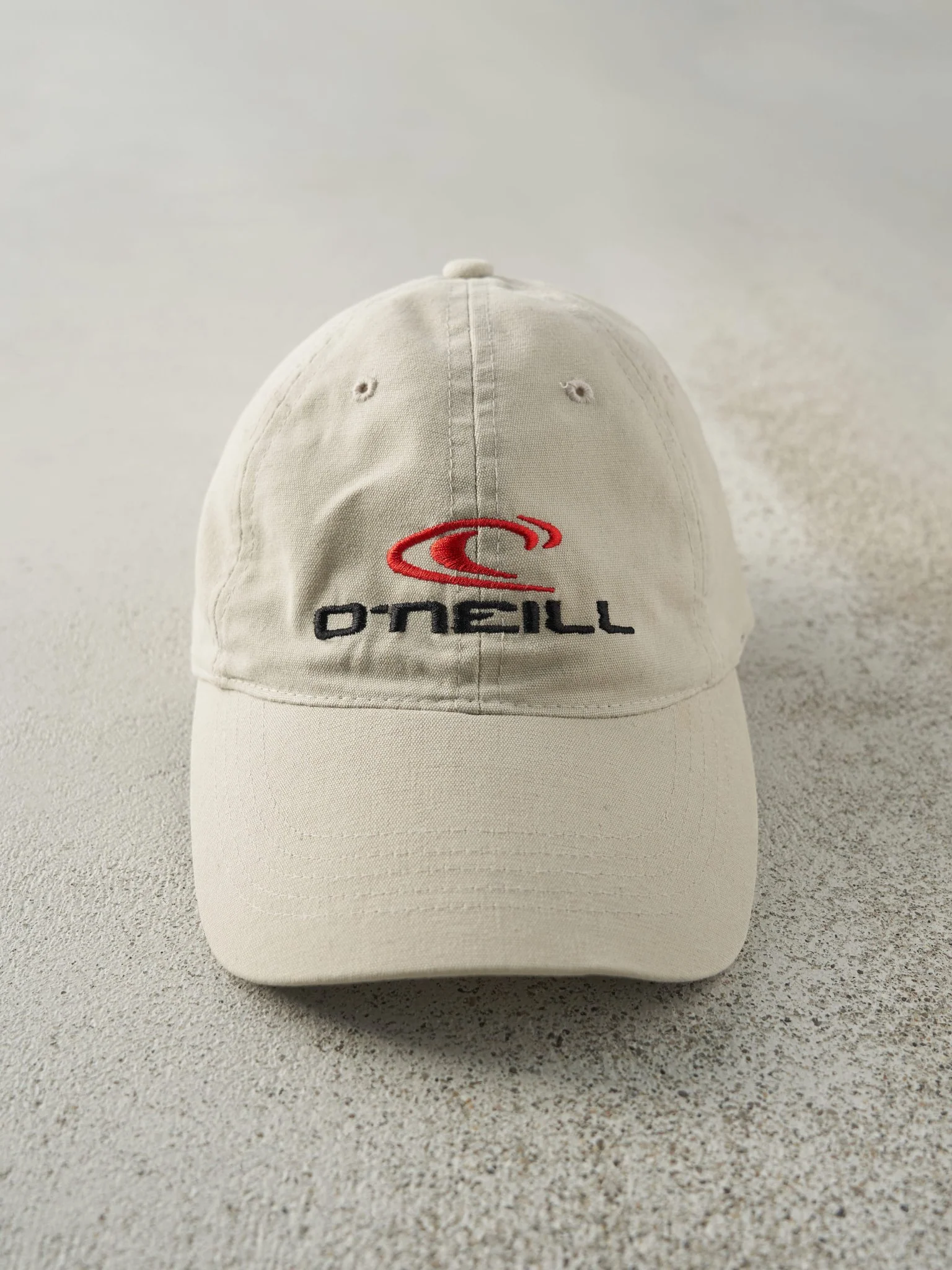 Vintage Y2K Beige O'Neill Embroidered Strapback Hat
