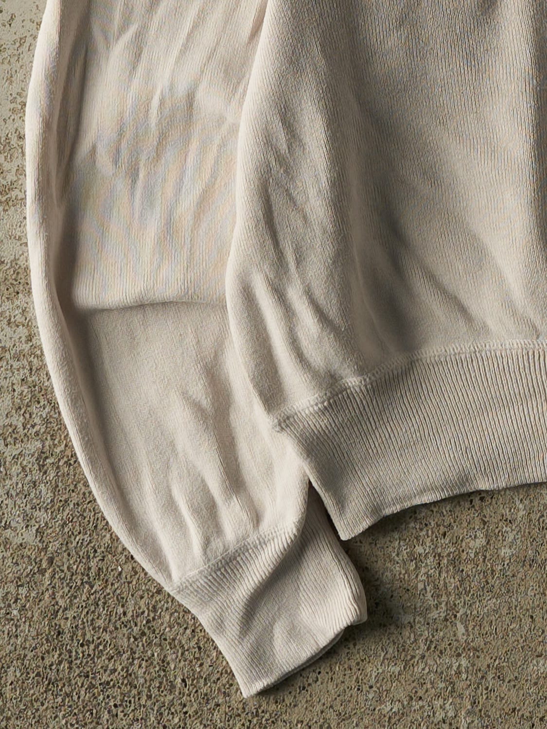 Vintage Y2K Beige Polo Ralph Lauren Embroidered Knit (M/L) - Image 3