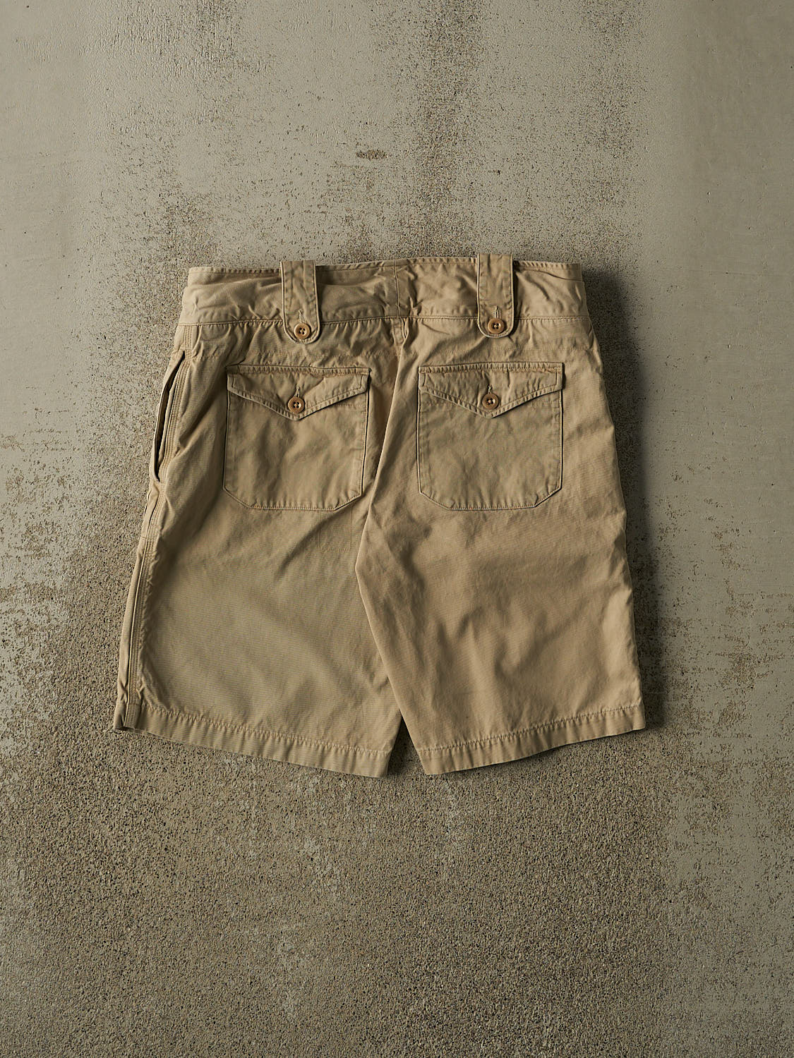 Vintage Y2K Beige Ralph Lauren Cargo Shorts (34x10.5) - Image 2
