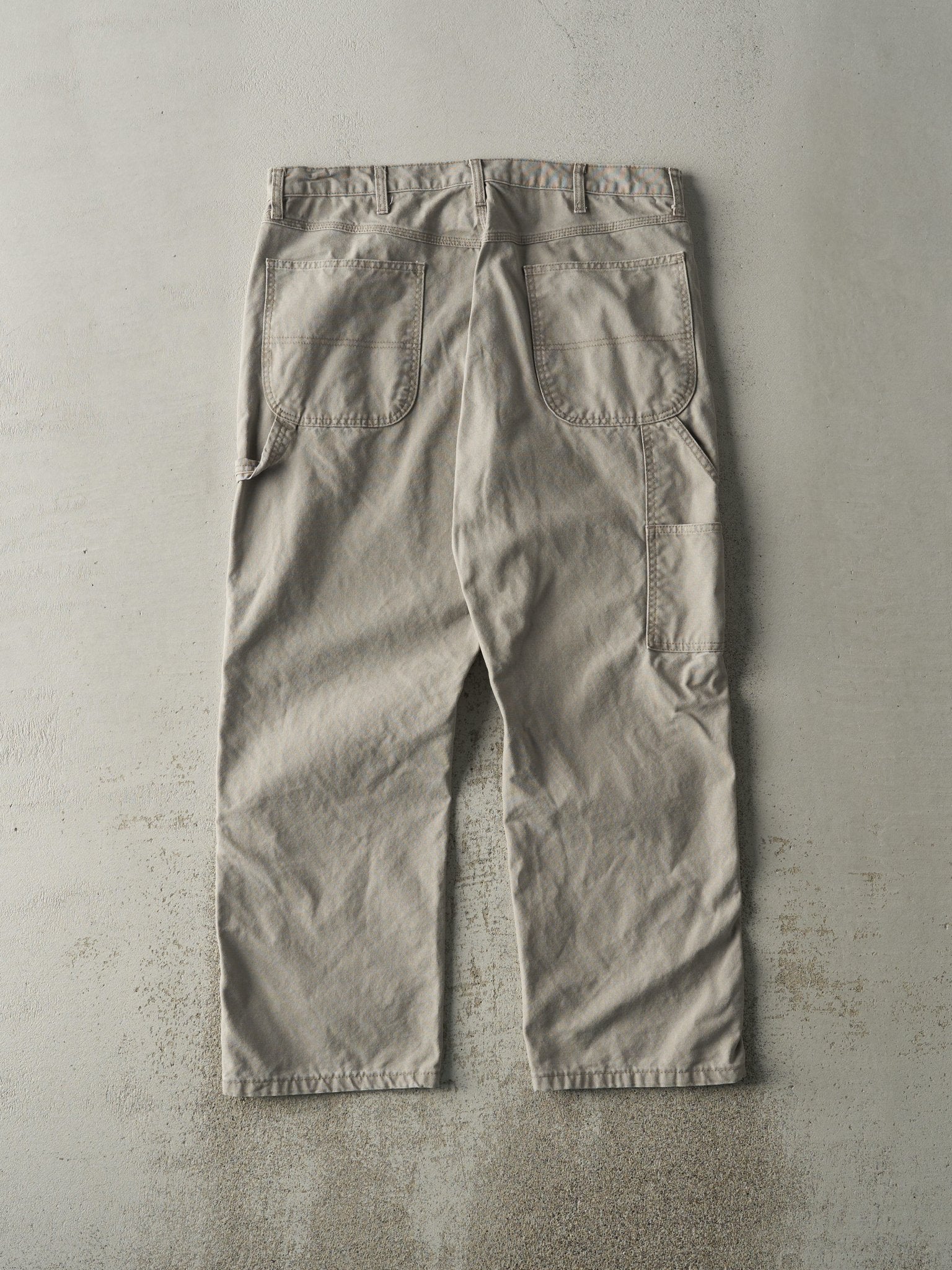Vintage Y2K Beige Rustler Carpenter Pants (36x29) - Image 2