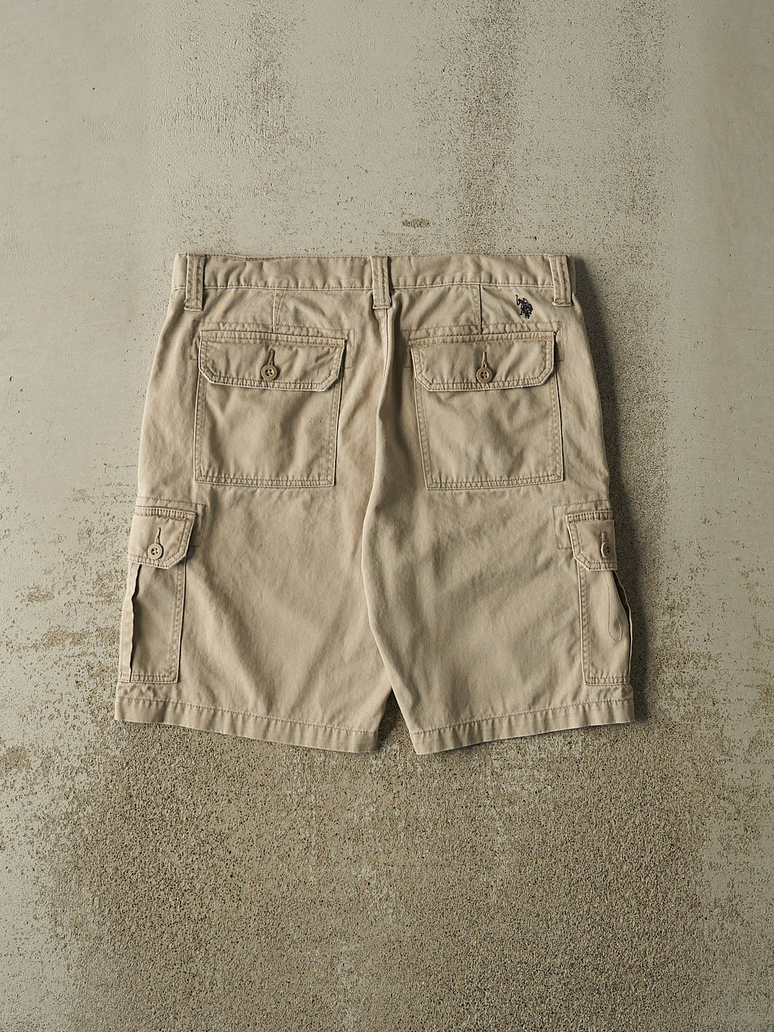 Vintage Y2K Beige US Polo Assn Cargo Shorts (36x10.5) - Image 2