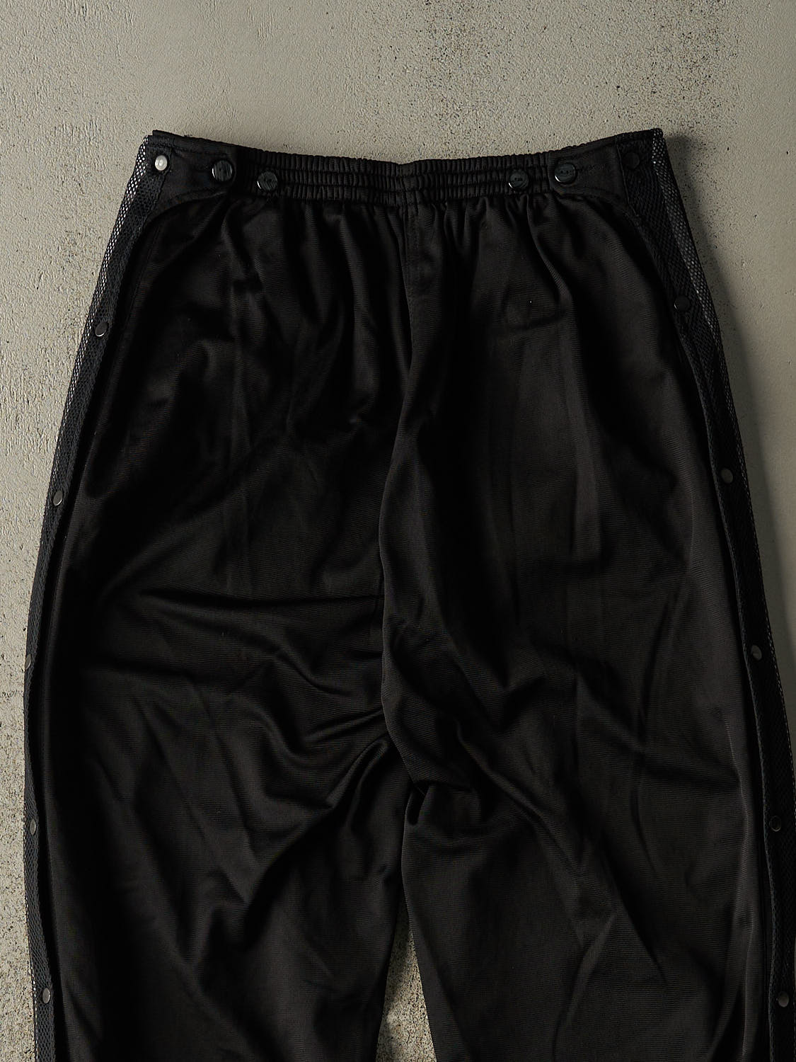 Vintage Y2K Black Adidas Mesh Striped Tear Away Track Pants (30x28.5) - Image 4