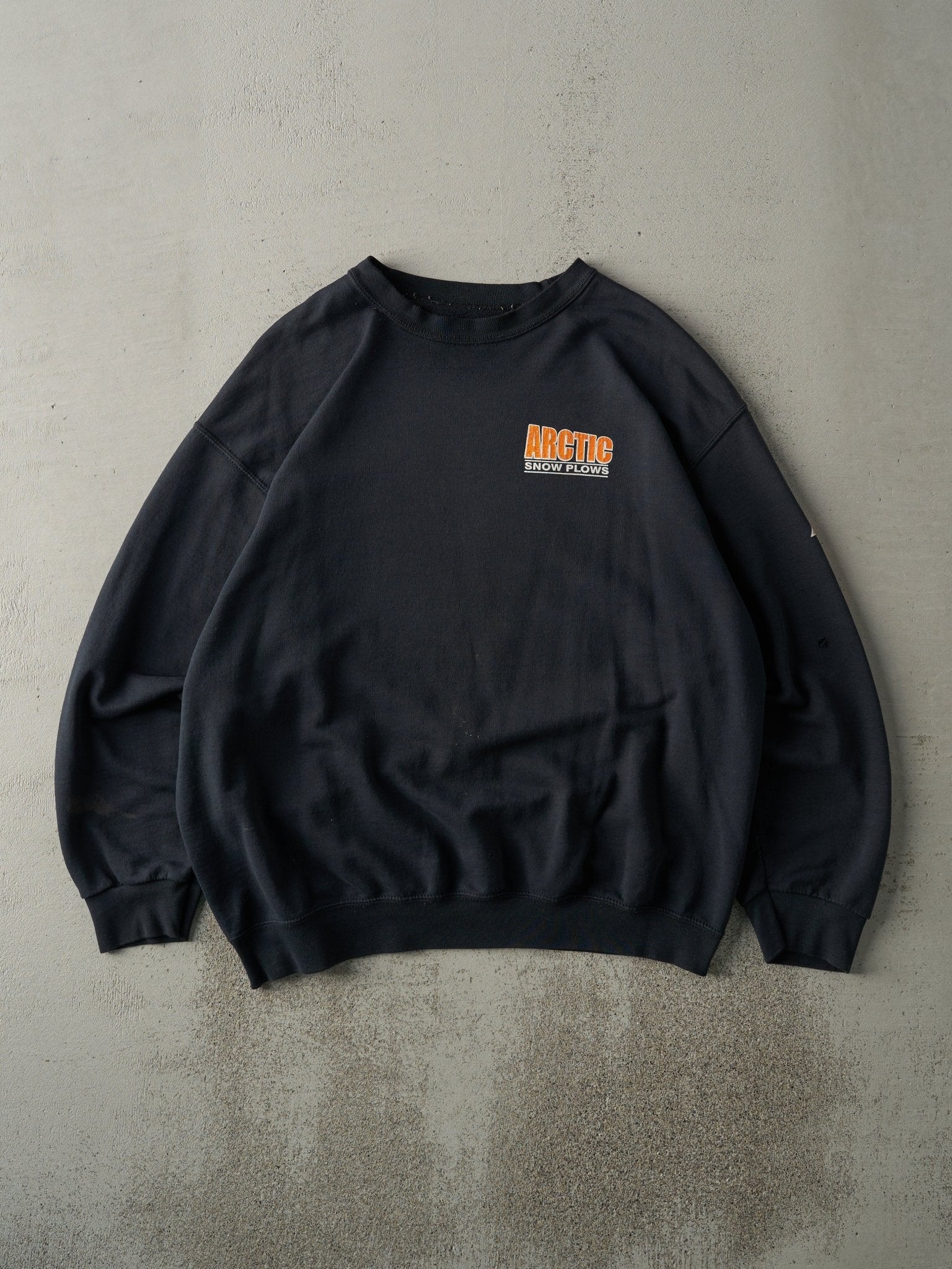 Vintage Y2K Black Arctic Snow Plows Crewneck (L) - Image 2