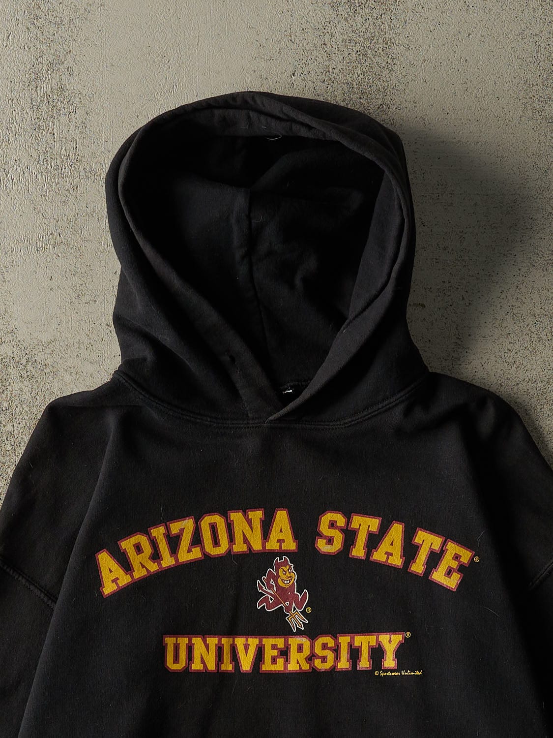 Vintage Y2K Black Arizona State University Sun Devils Hoodie (M) - Image 2