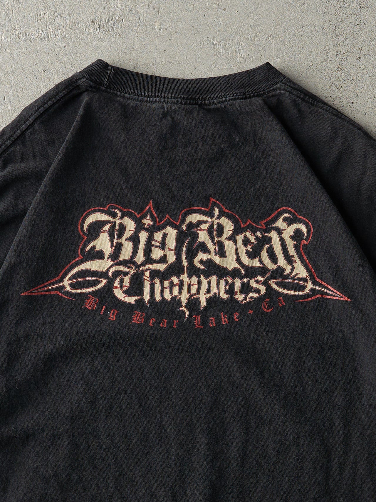 Vintage Y2K Black Big Bear Choppers Tee (L) - Image 4