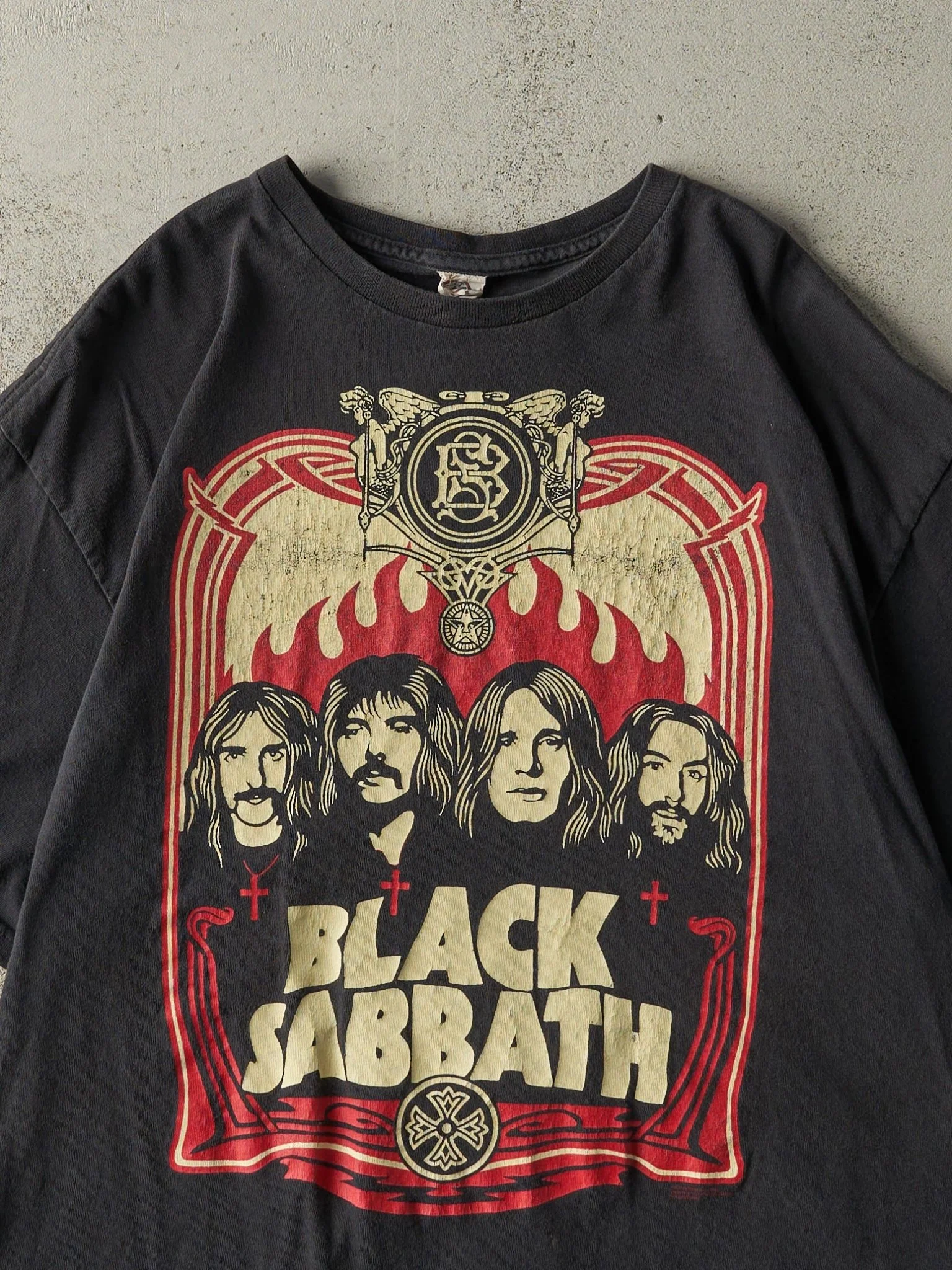 Vintage Y2K Black Black Sabbath Tee (L) - Image 2