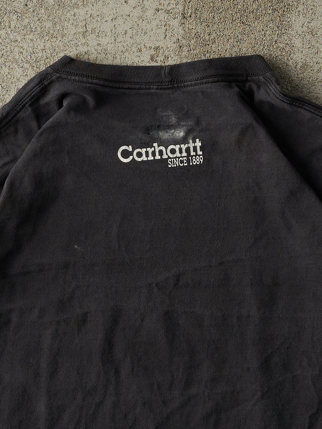 Vintage Y2K Black Carhartt Long Sleeve (XXL/XXXL) - Image 4