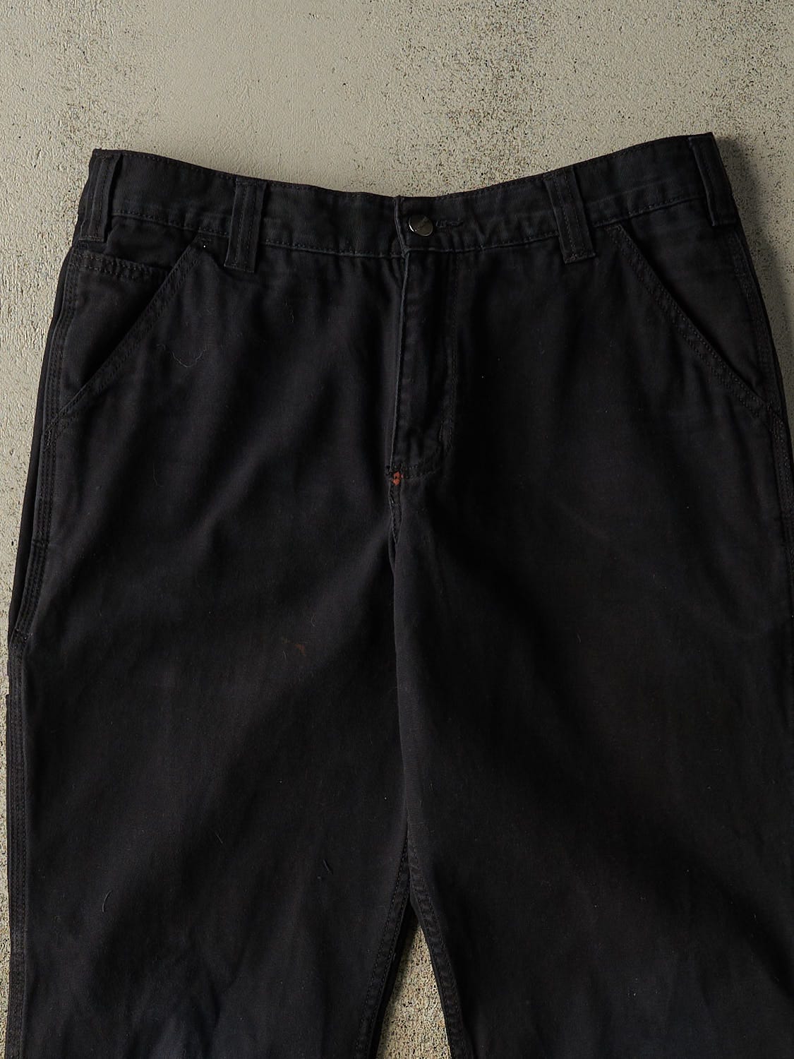 Vintage Y2K Black Carhartt Work Pants (33x30) - Image 4