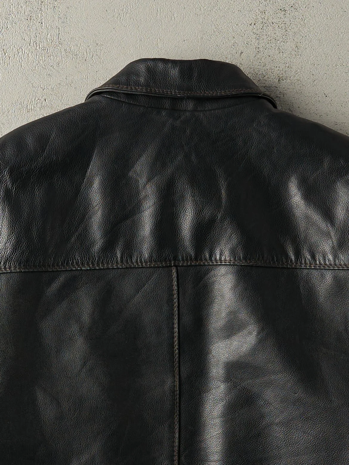 Vintage Y2K Black Columbia Sportswear Leather Jacket (M) - Image 5