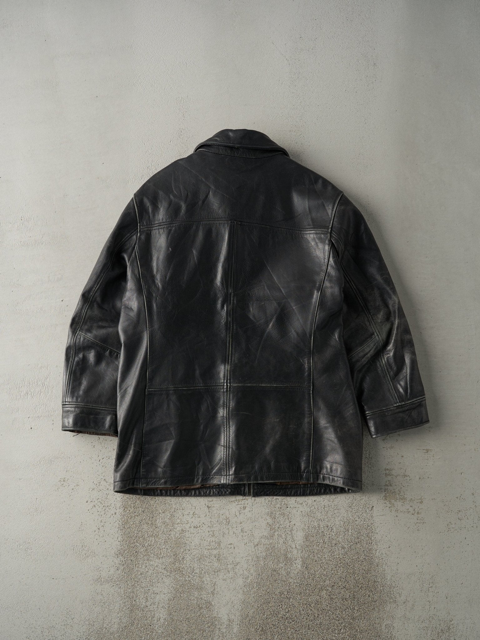 Vintage Y2K Black Danier Leather Jacket (M) - Image 2