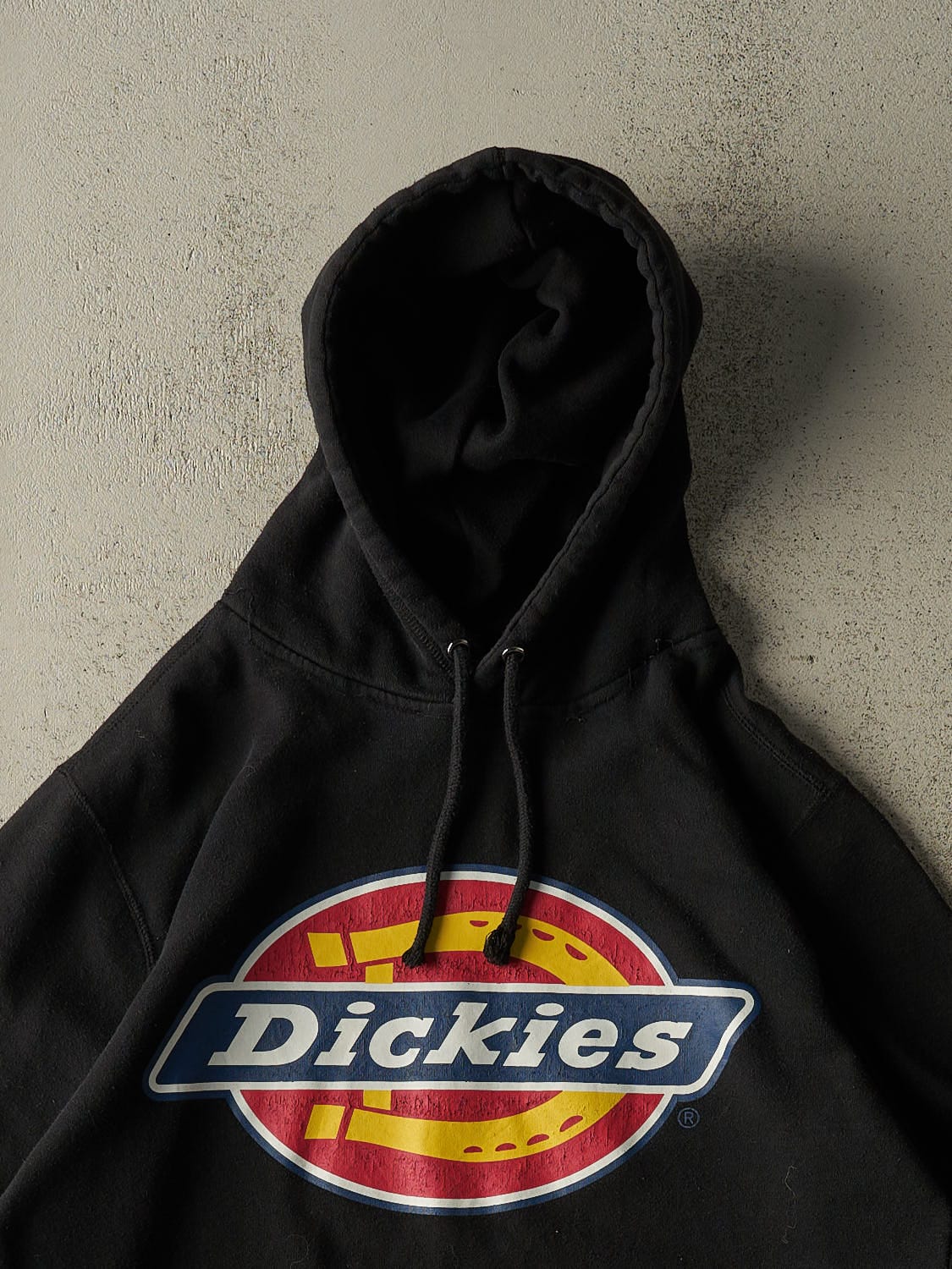 Vintage 90s Black Dickies Logo Hoodie (M/L) - Image 2