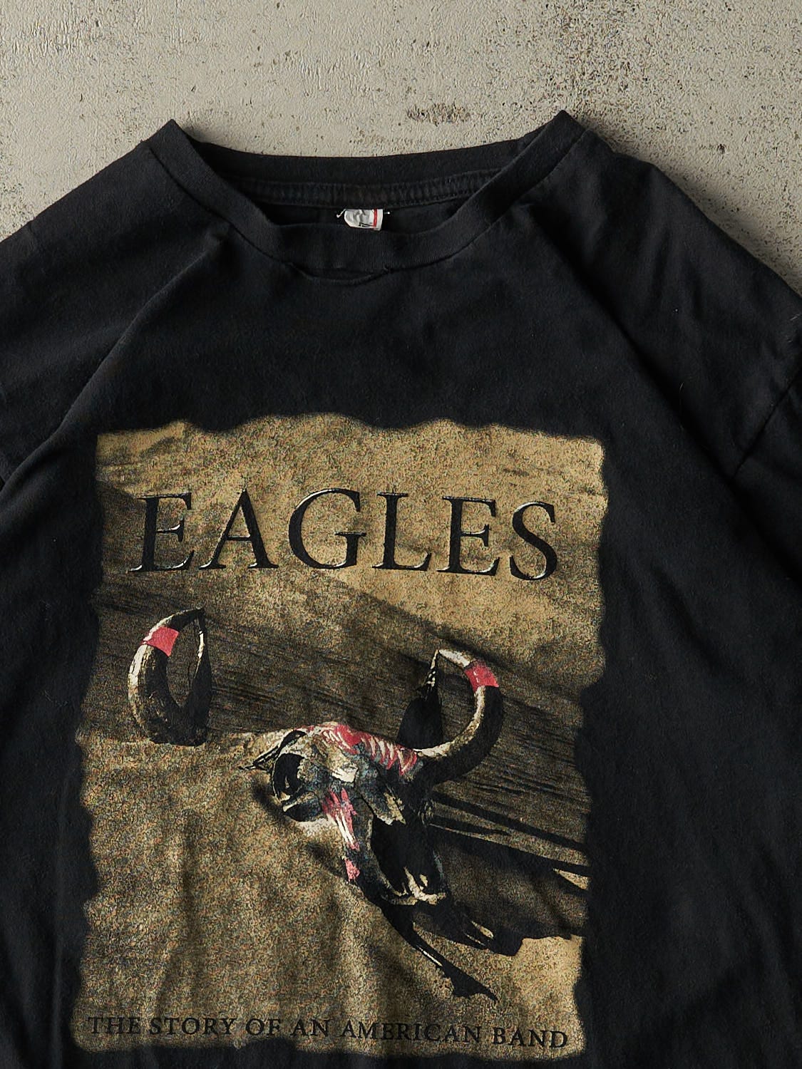 Vintage Y2K Black Eagles Band Tee (M/L) - Image 3