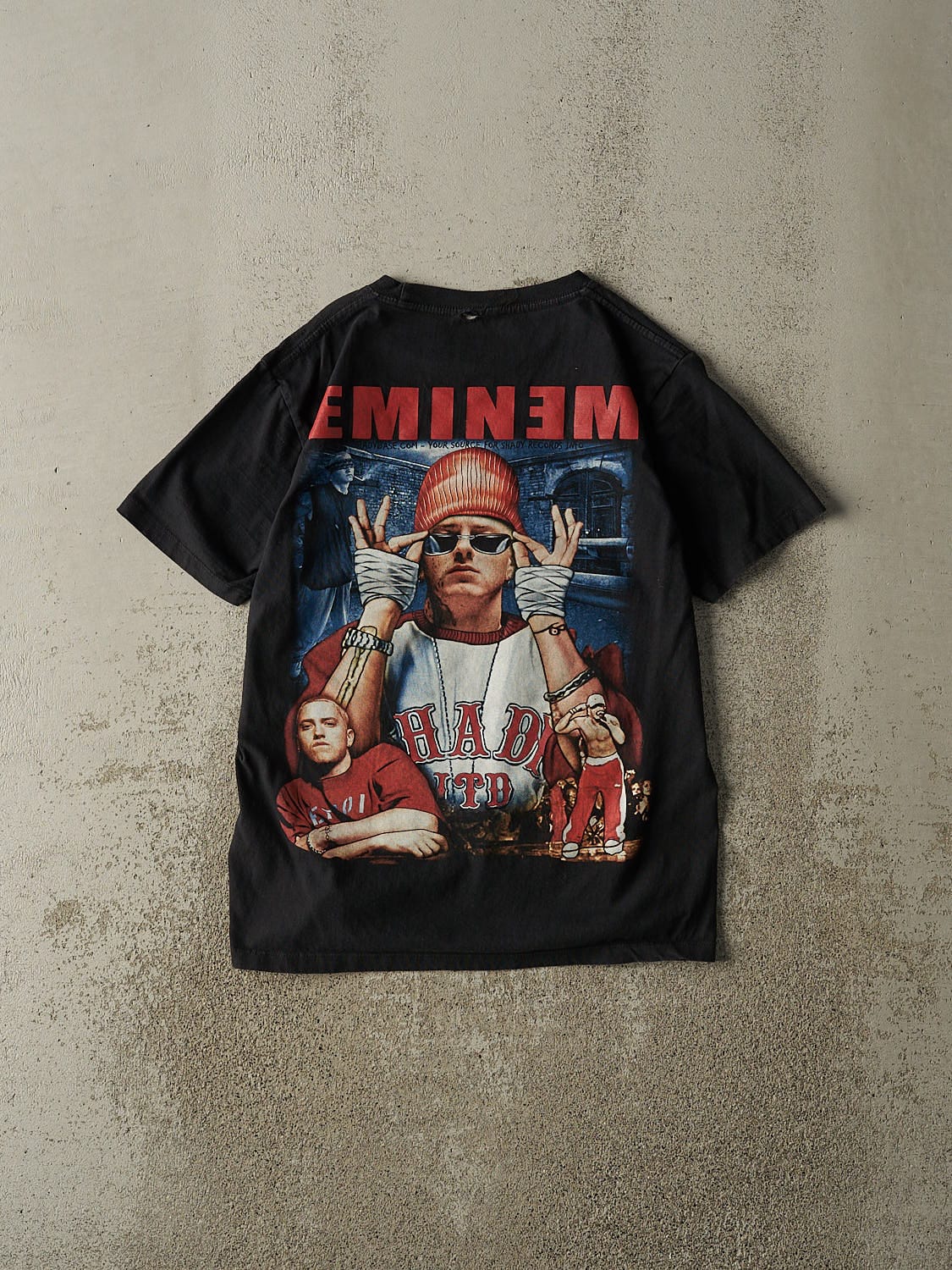 Vintage Y2K Black Eminem Bootleg Tee (S/M) - Image 2