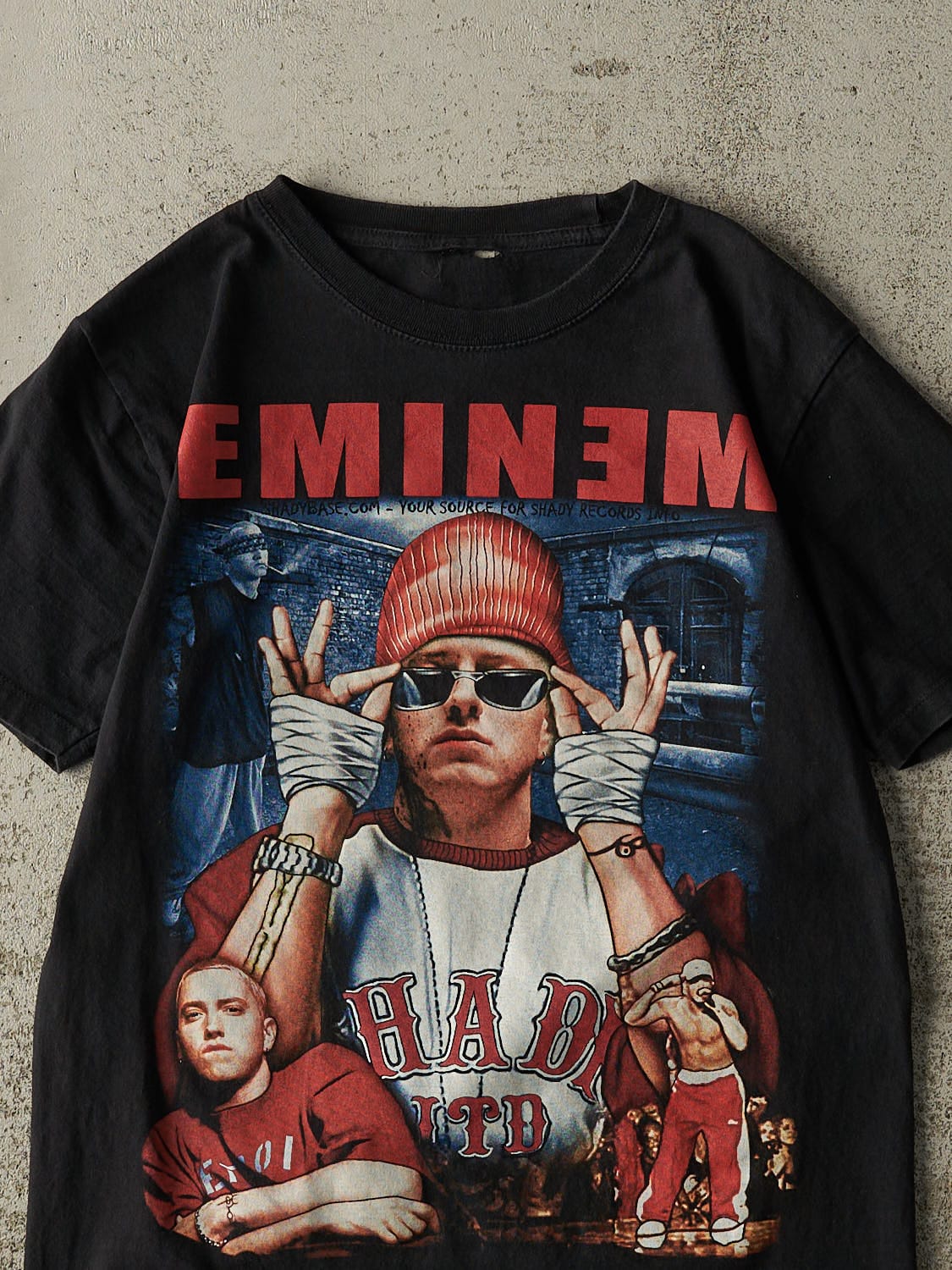Vintage Y2K Black Eminem Bootleg Tee (S/M) - Image 3