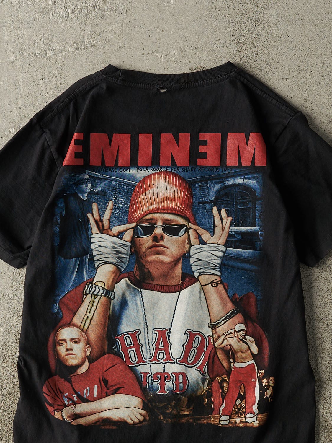 Vintage Y2K Black Eminem Bootleg Tee (S/M) - Image 4