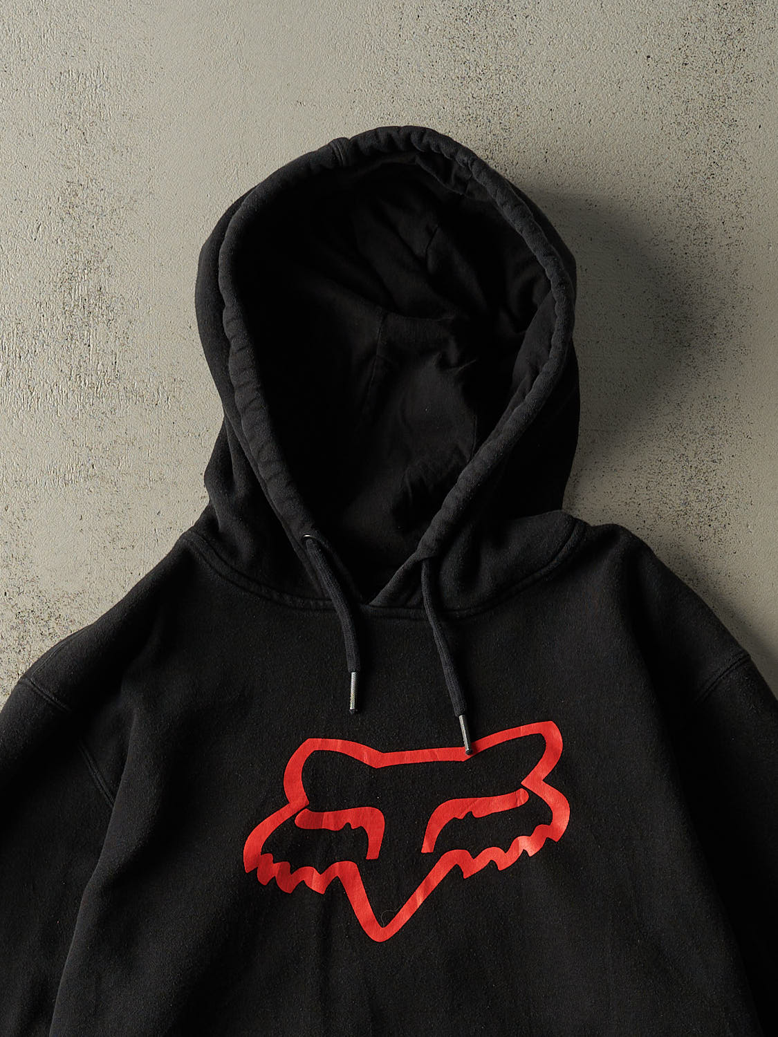 Vintage Y2K Black Fox Racing Hoodie (L/XL) - Image 2