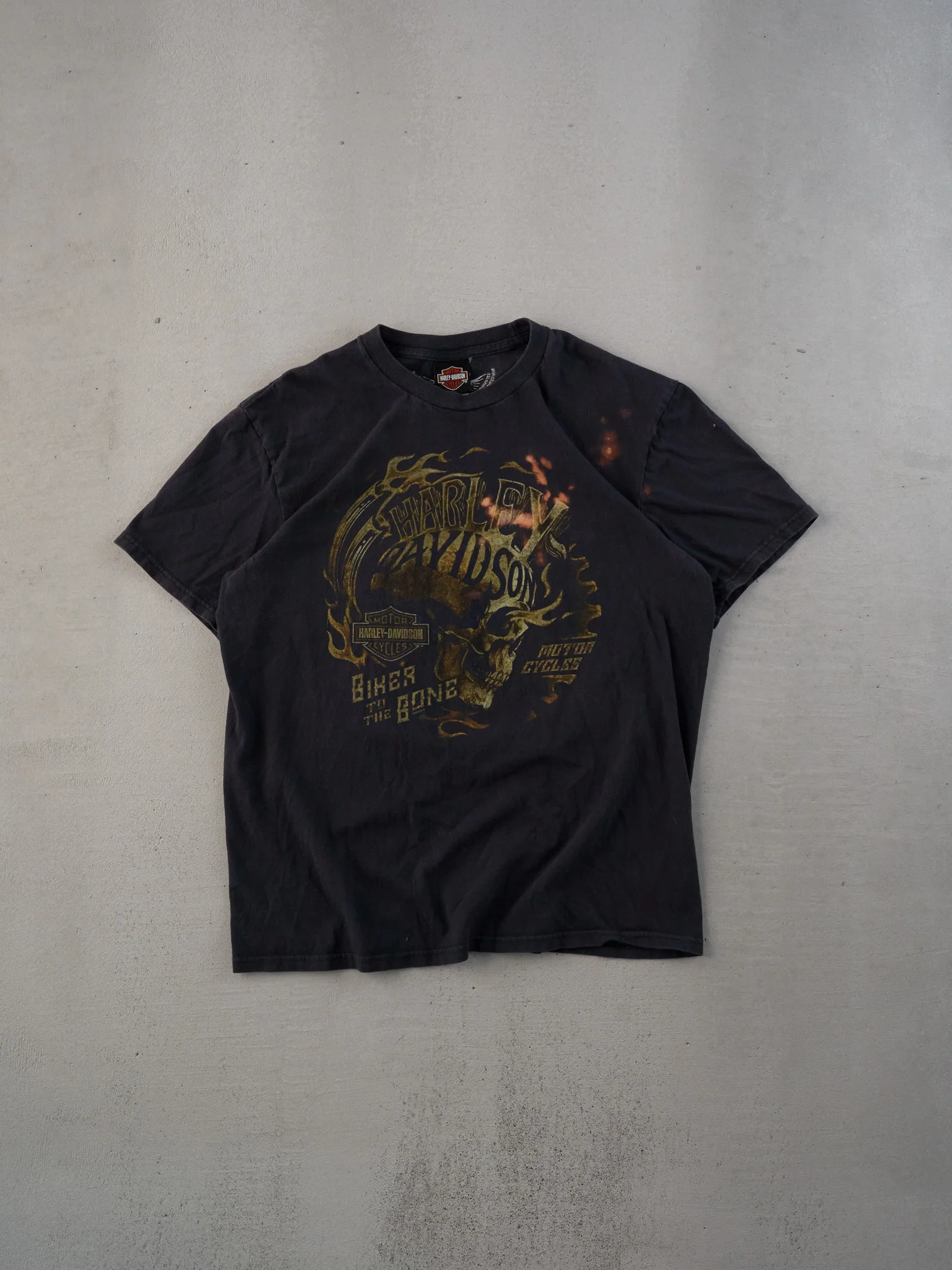 Vintage Y2k Black Harley Davidson Buffalo Graphic Tee (M)