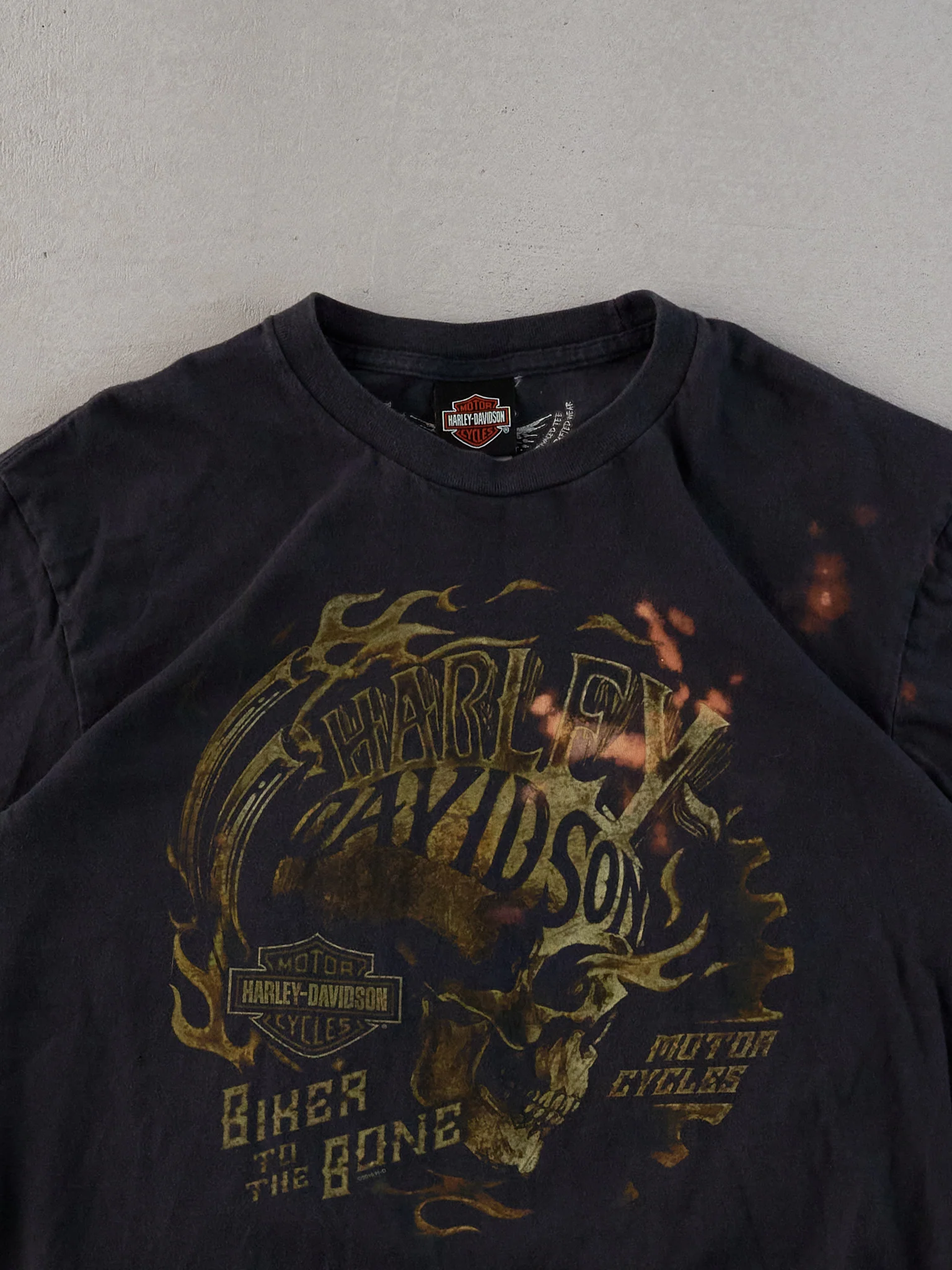 Vintage Y2k Black Harley Davidson Buffalo Graphic Tee (M) - Image 3