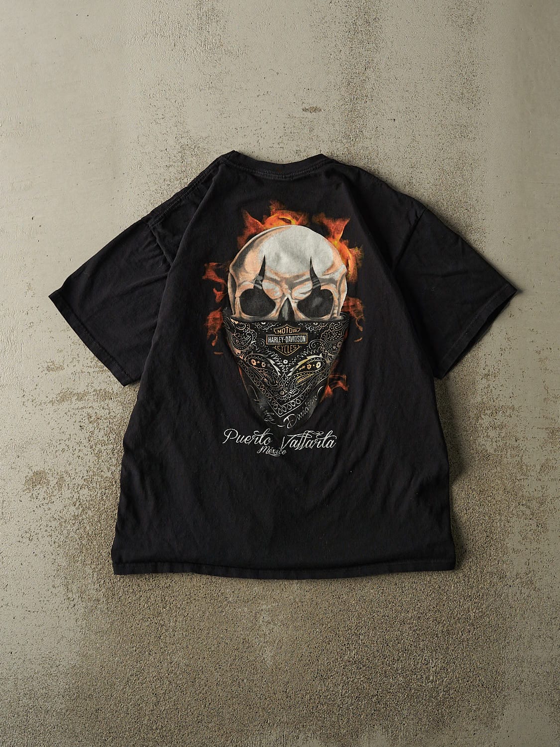 Vintage Y2K Black Harley Davidson Puerto Vallarta Mexico Tee (L) - Image 2