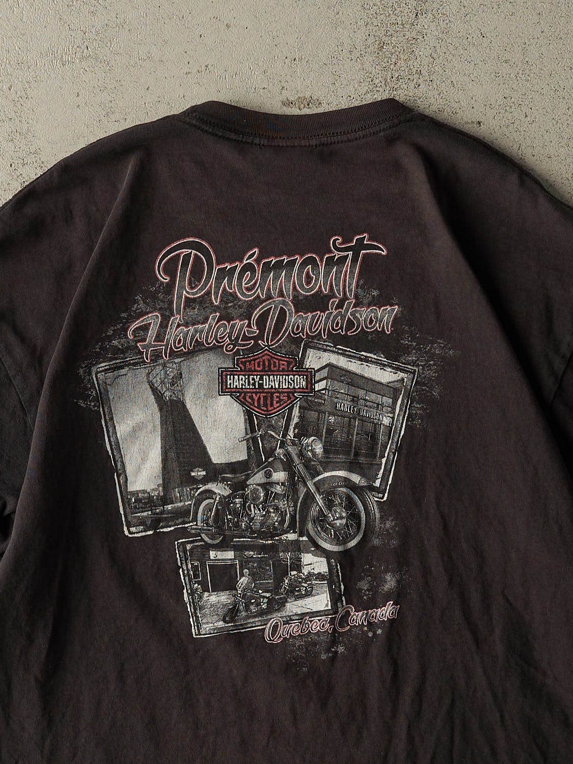 Vintage Y2K Black Harley Davidson Quebec Tee (L/XL) - Image 4